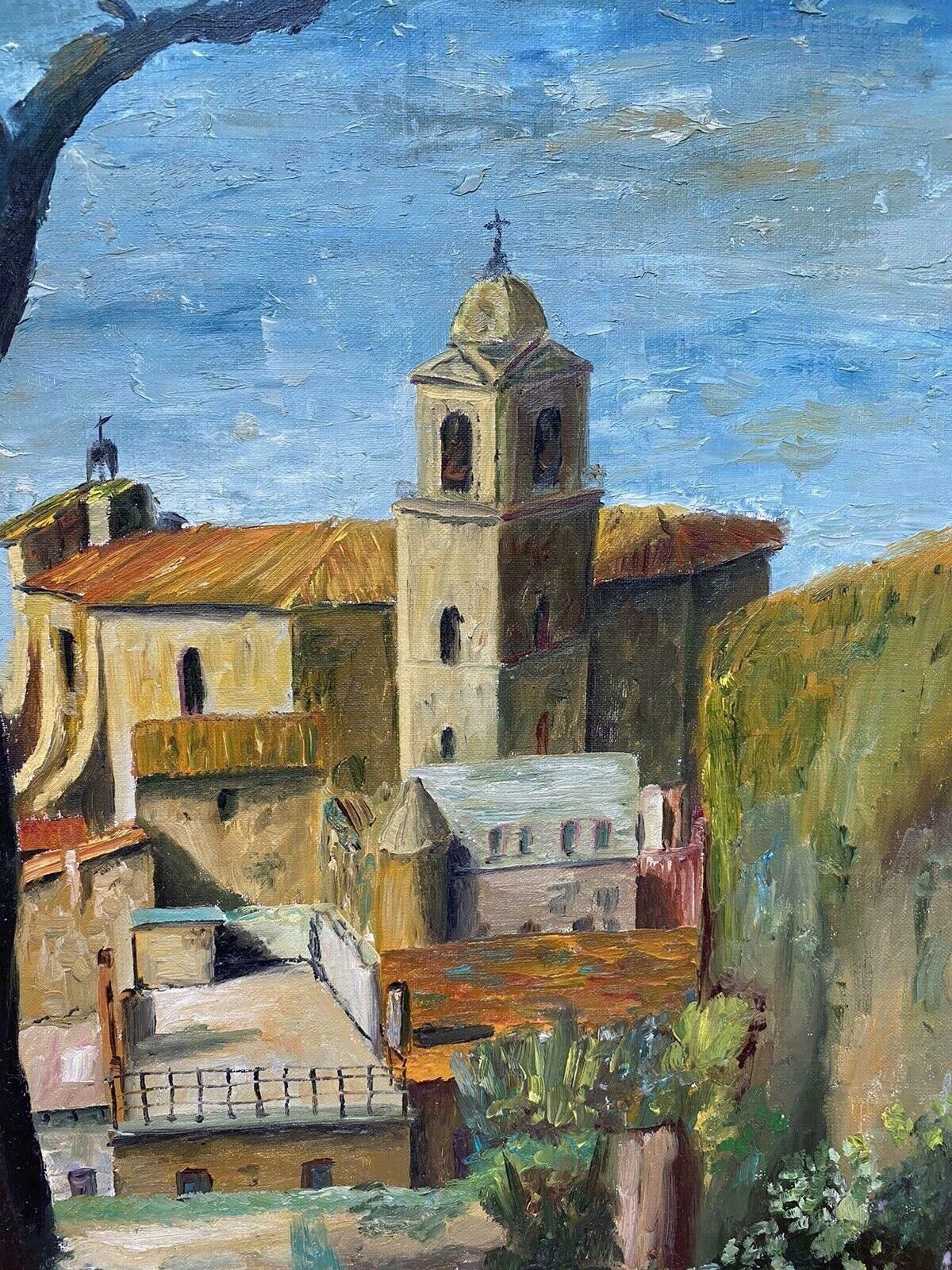 Fernand Audetfernand Audet (1923 2016) French Impressionist Oil   South Of France Townmid 20th Century photo for sale
