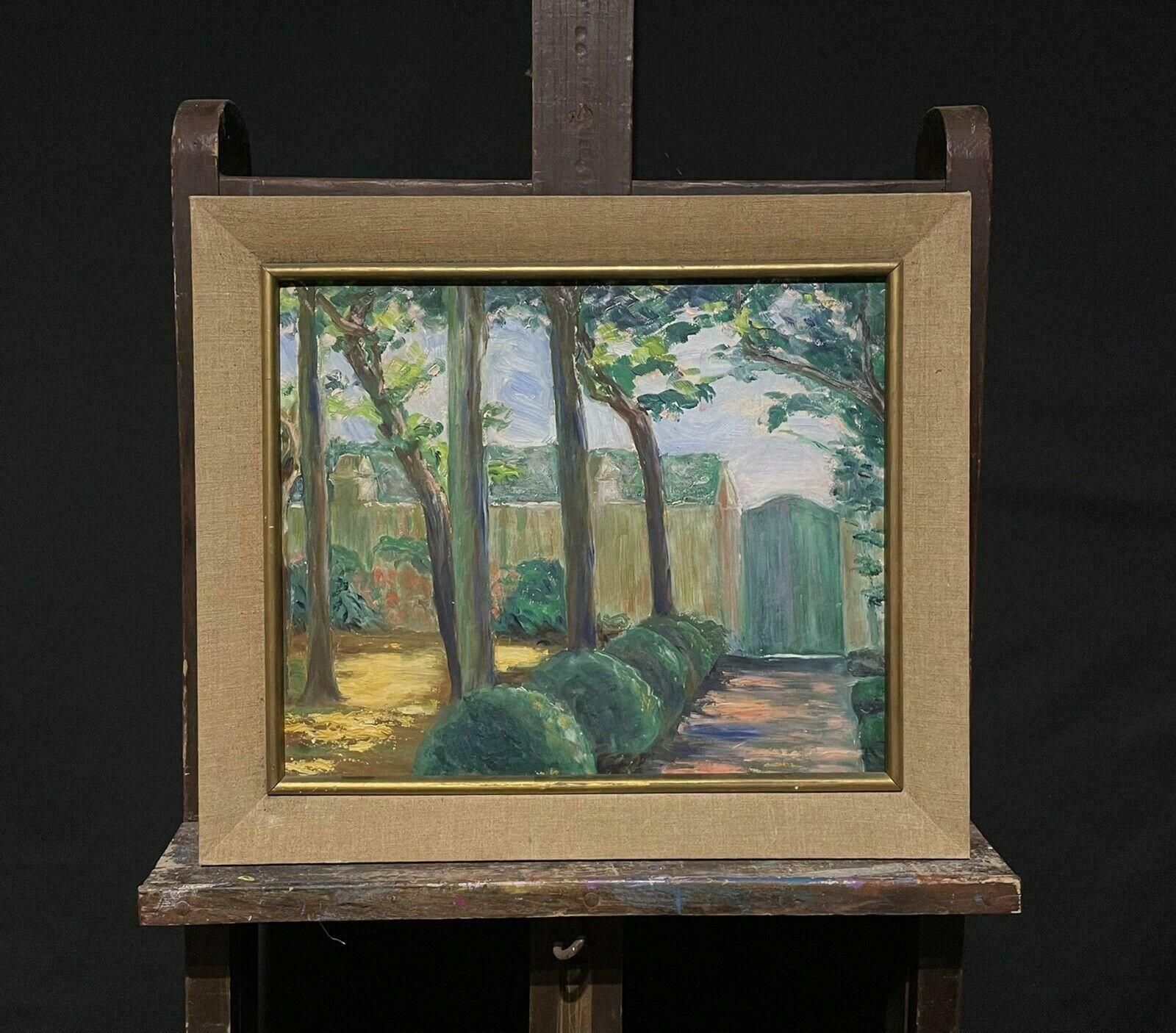 French School1930's Vintage French Oil, The Provencal Country House & Gardensc. 1930's photo furniture