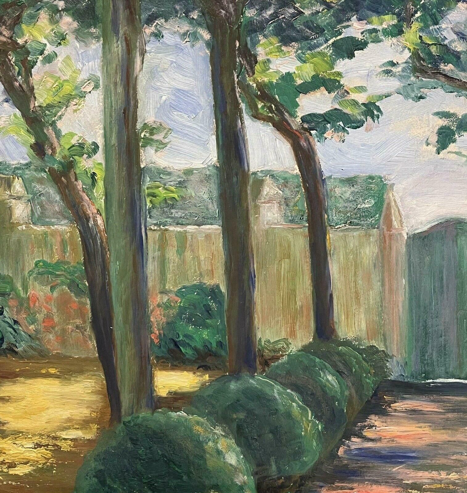 French School1930's Vintage French Oil, The Provencal Country House & Gardensc. 1930's photo Art