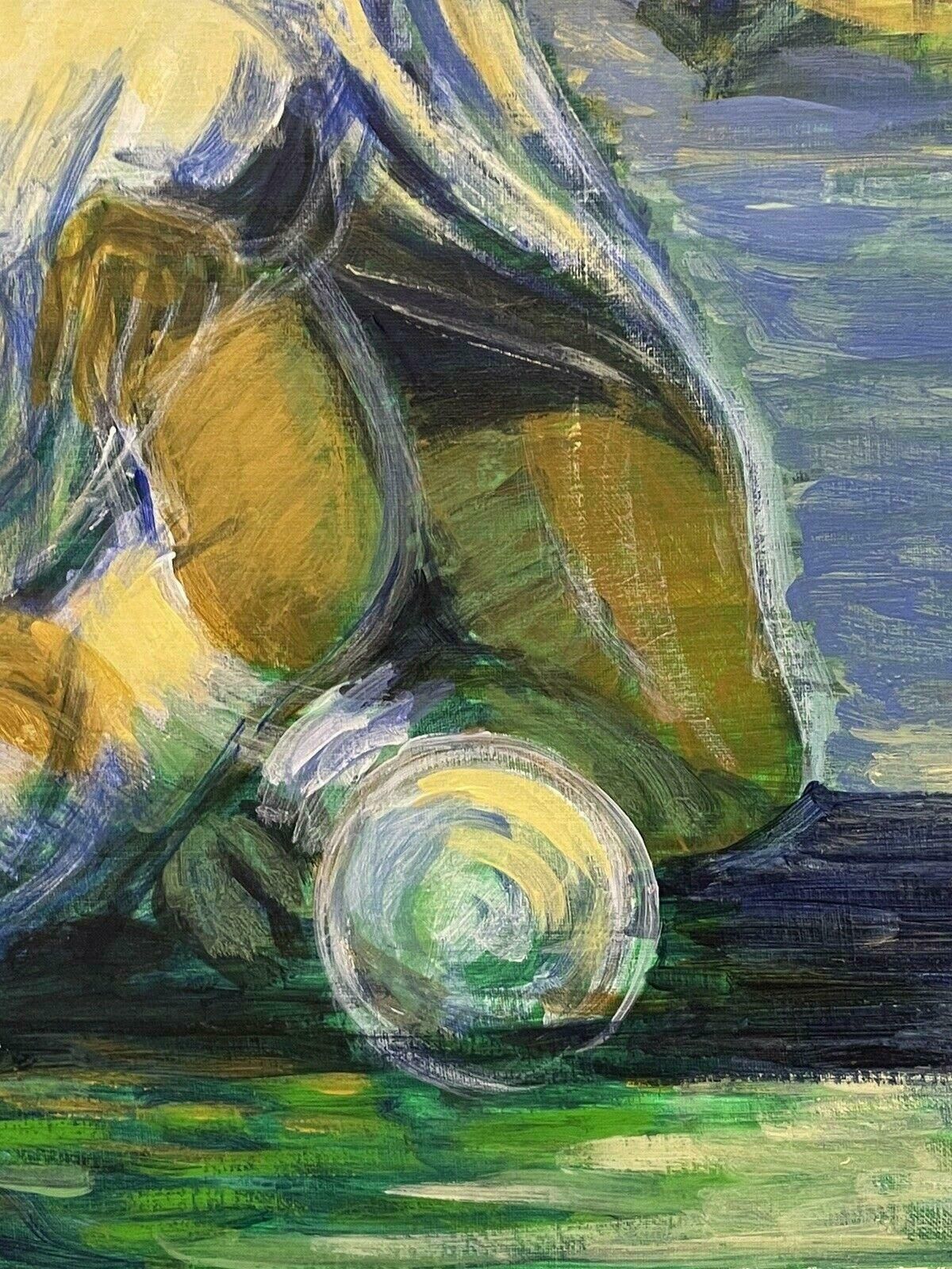 Jostne Galletthe Football Match, Large Original French 20th Century Oil Painting1998 photo 1379.0