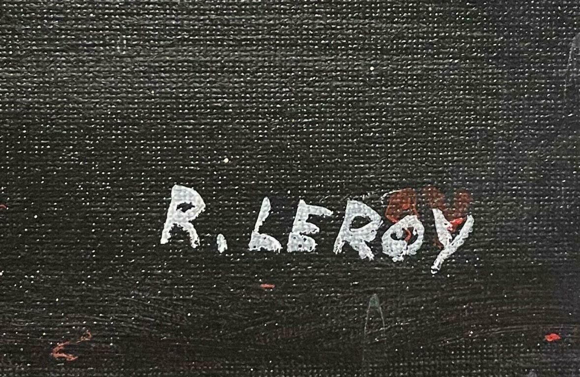 R.Leroyleroy   Large French Contemporary Abstract Cubist Painting2000's photo 751.0
