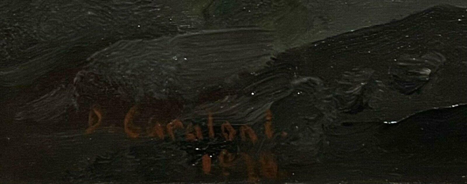 19thc Neopolitanmount Vesuvius Naples, 19th Century Italian Oil Painting Signed & Dated photo vinterior
