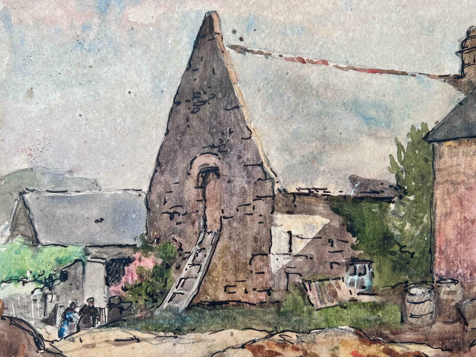 Jean Laforguemid 20th Century French Post Impressionist Painting Muddy Farmyard photo for sale