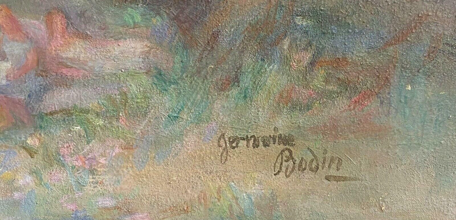 Germaine Bodinolive Groves In Provence, Signed Mid 20th Century French Post Impressionist Oil1950's photo buy