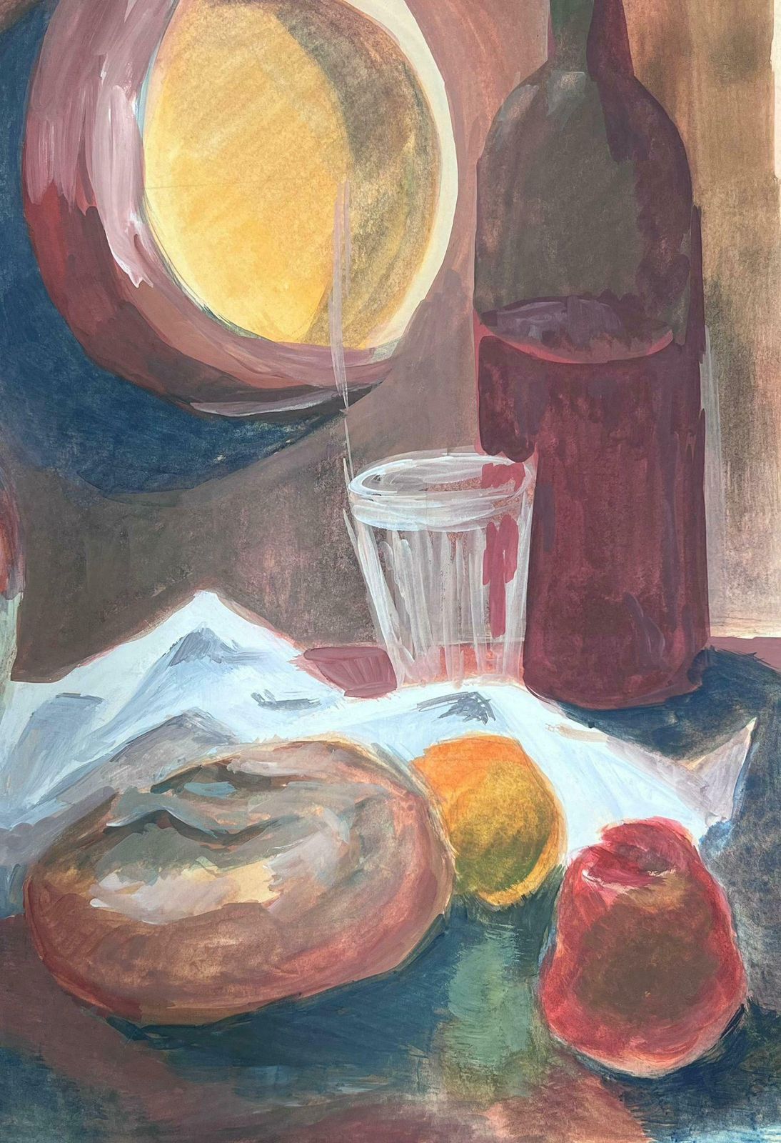 Guy Nicod Jugs And Pan French Still Life Modernist Painting photo furniture