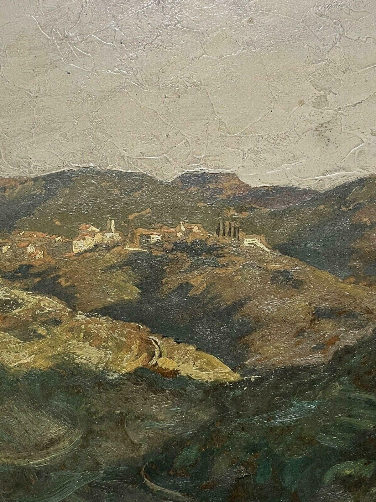 Paul Bretpaul Bret (1902 1956) Large Impressionist Oil Greek Landscape Atmosphericmid 20th photo for sale