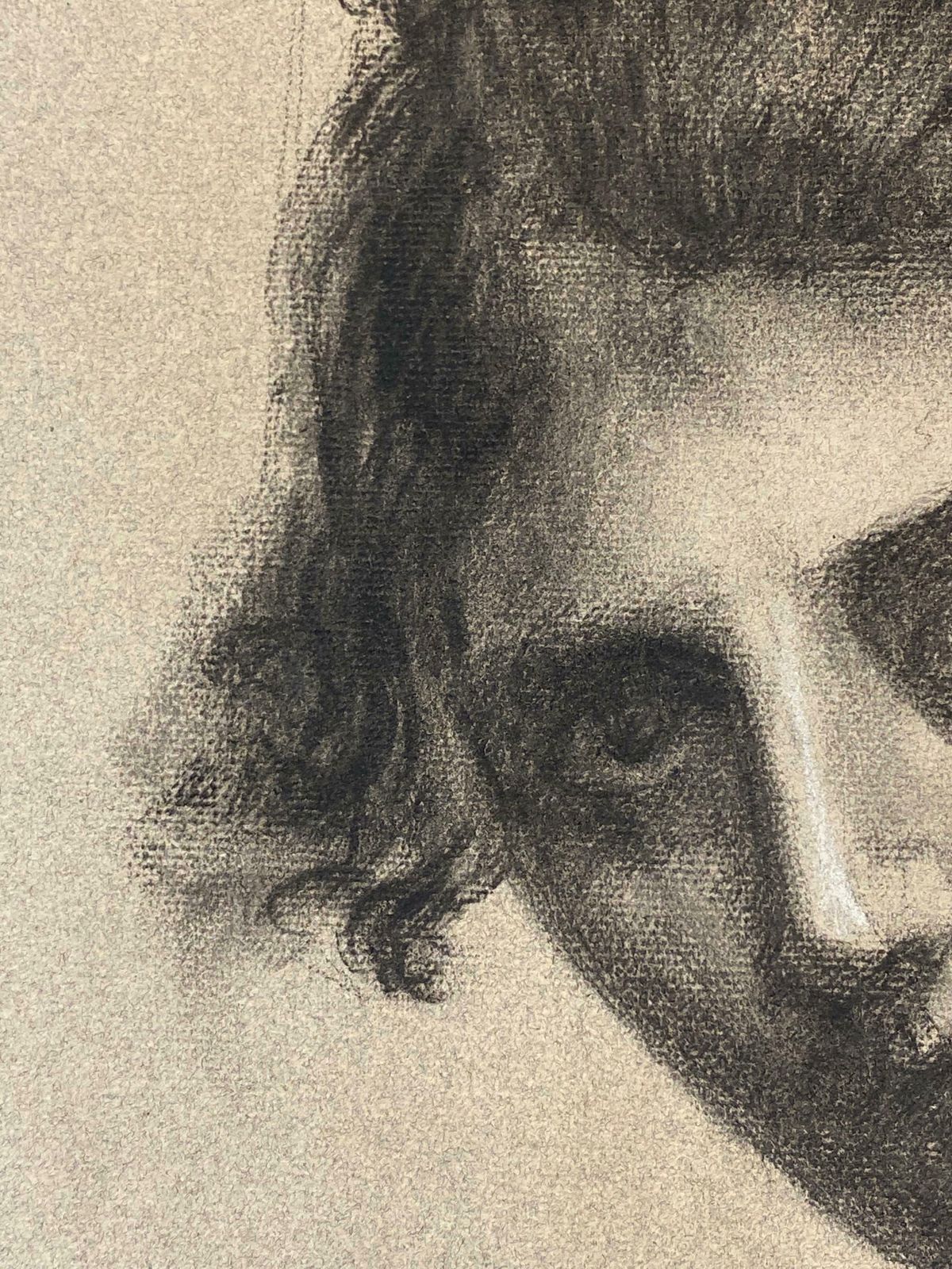 Leon Launay1930's French Portrait Sketch Of A Lady, Listed French Painter1930's photo 281.0