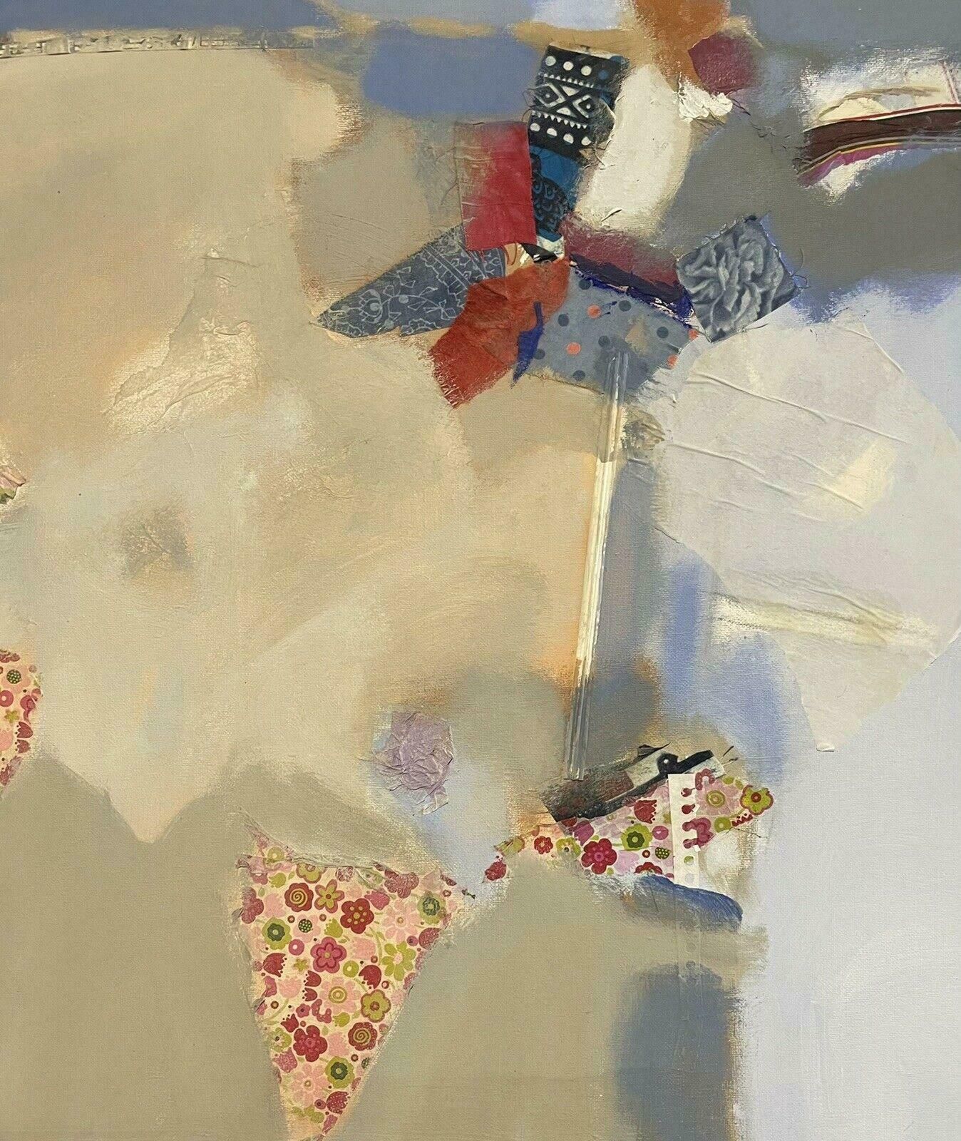 R.Leroylarge French Contemporary Abstract Cubist Painting   Rene Leroy (B.1932)2000's photo for sale