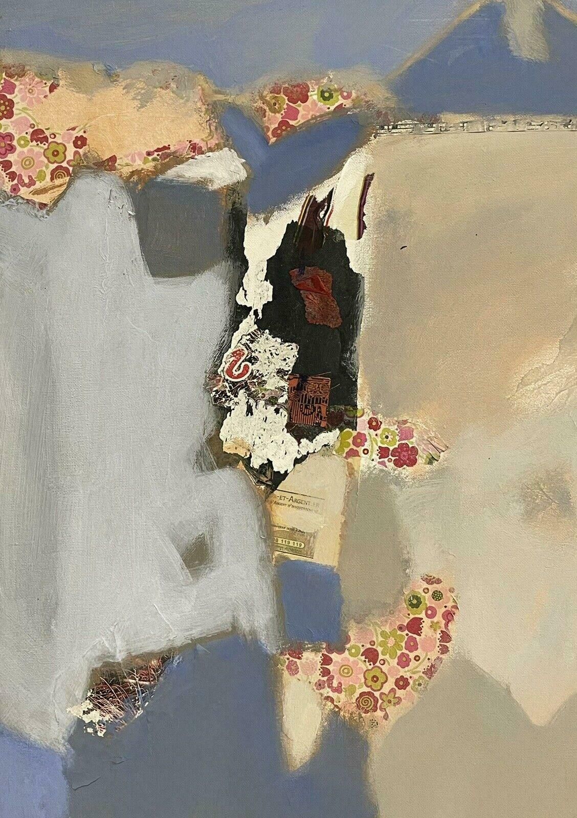 R.Leroylarge French Contemporary Abstract Cubist Painting   Rene Leroy (B.1932)2000's photo Art