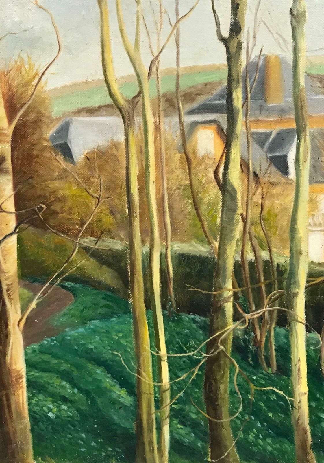 20th Century French Schoolsigned French Impressionist Oil Woodland Landscape With Trees In Valley photo 2043.0