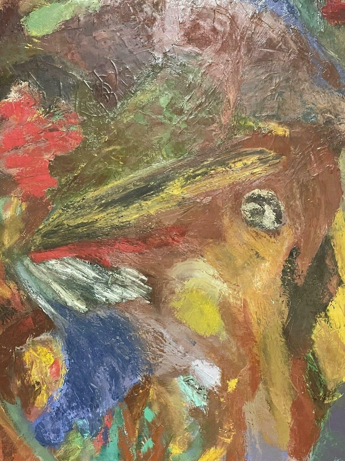 Isaiah Gerard Callejahuge British Abstract Oil Painting   Amazing Colorsc.1980's photo Art