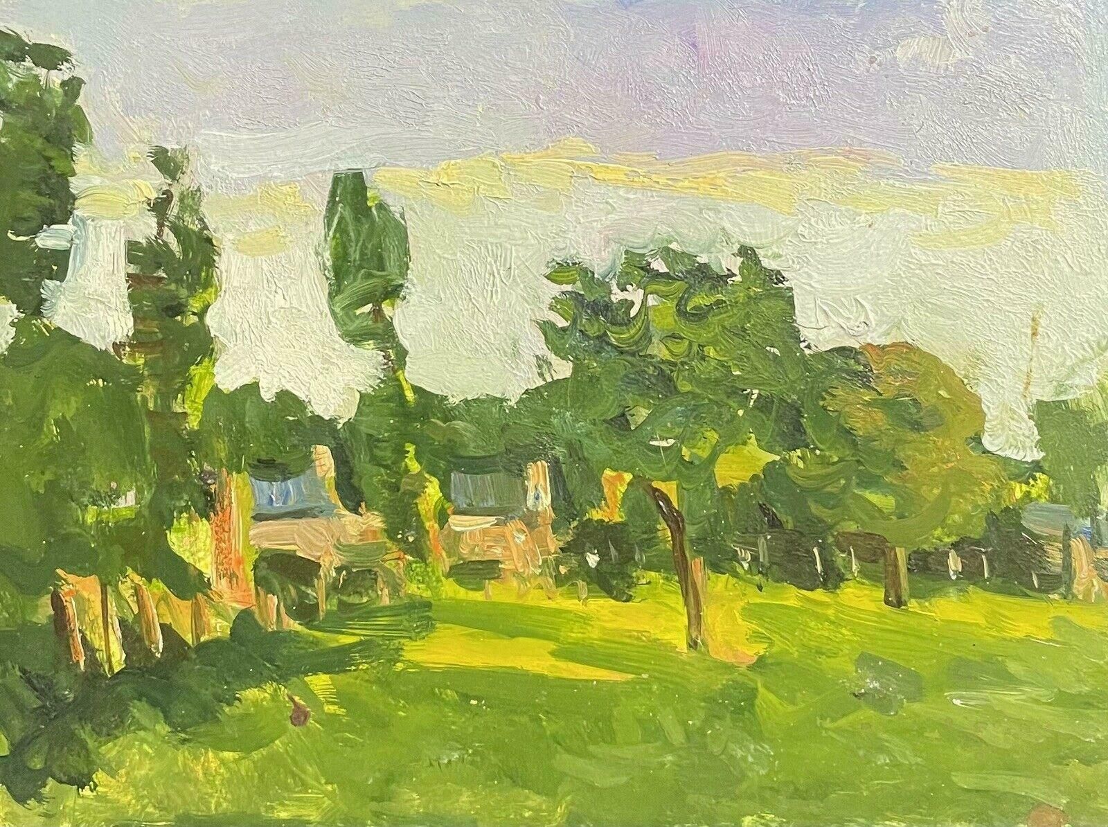 Maurice Mazeiliemaurice Mazeilie   French Impressionist Oil   Hazy Summer Green Meadow Pastures