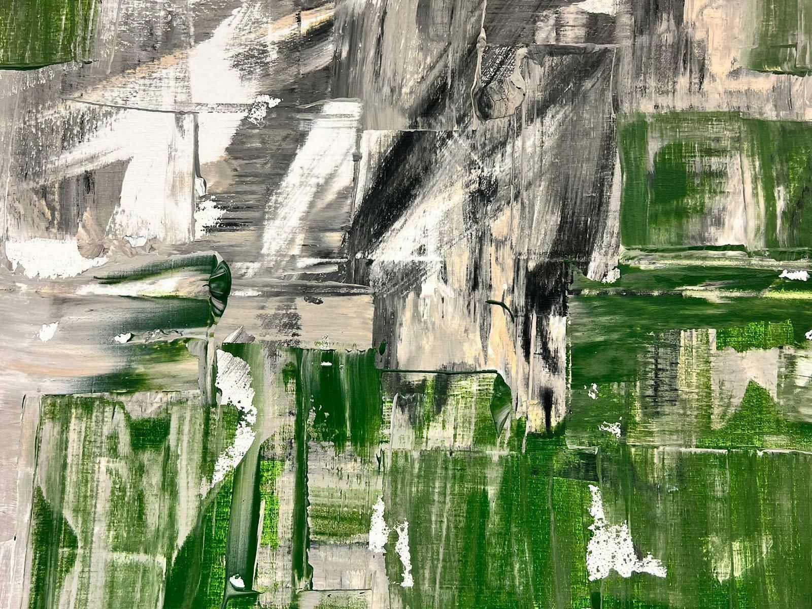 Robert Somertongreen Black White Grey Huge British Expressionist Abstract Original Paintingc. 2023 photo for sale
