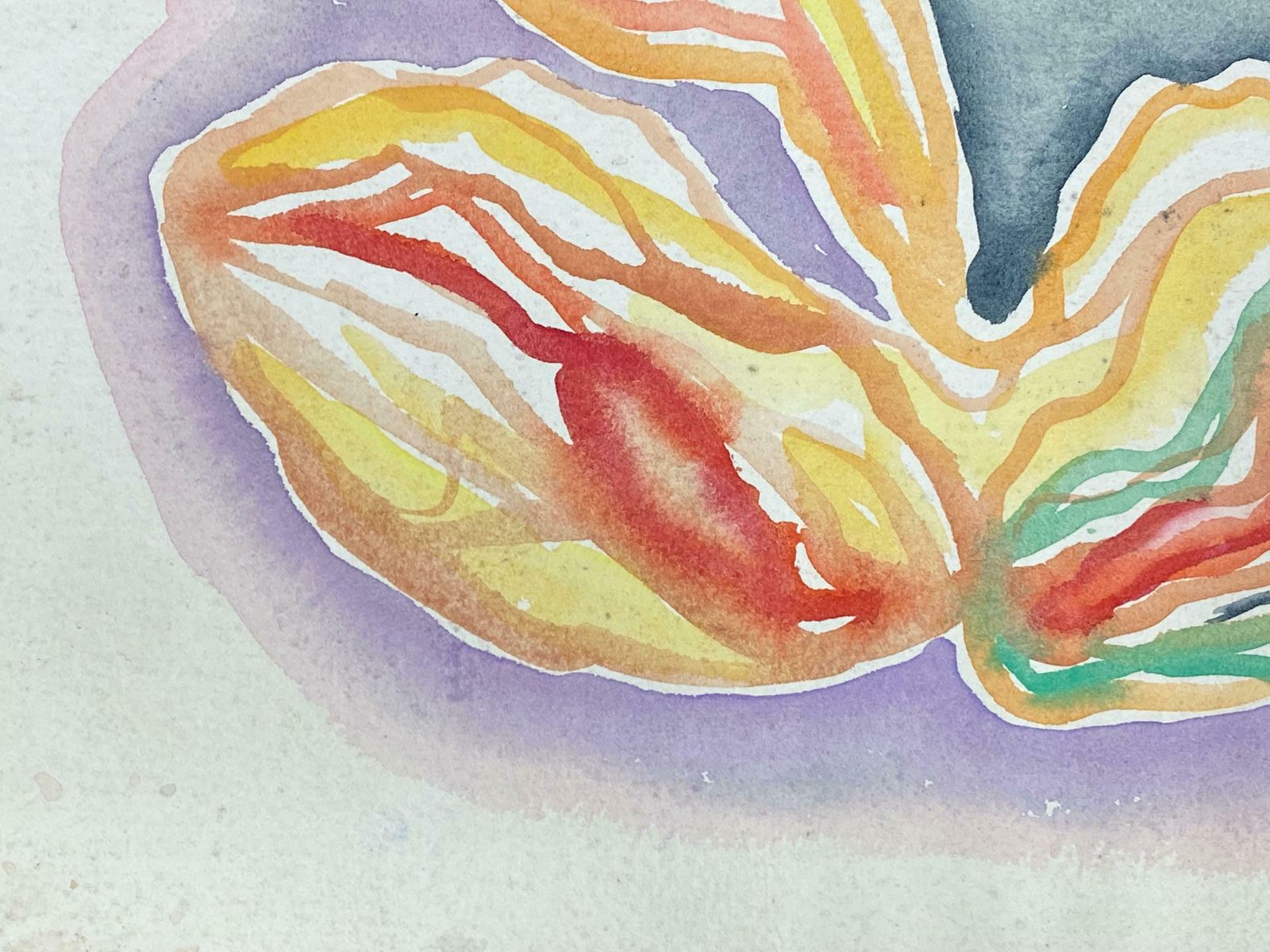 Akos Birocolourful Abstract, French Expressionist Original Paintingc.1980s photo for sale