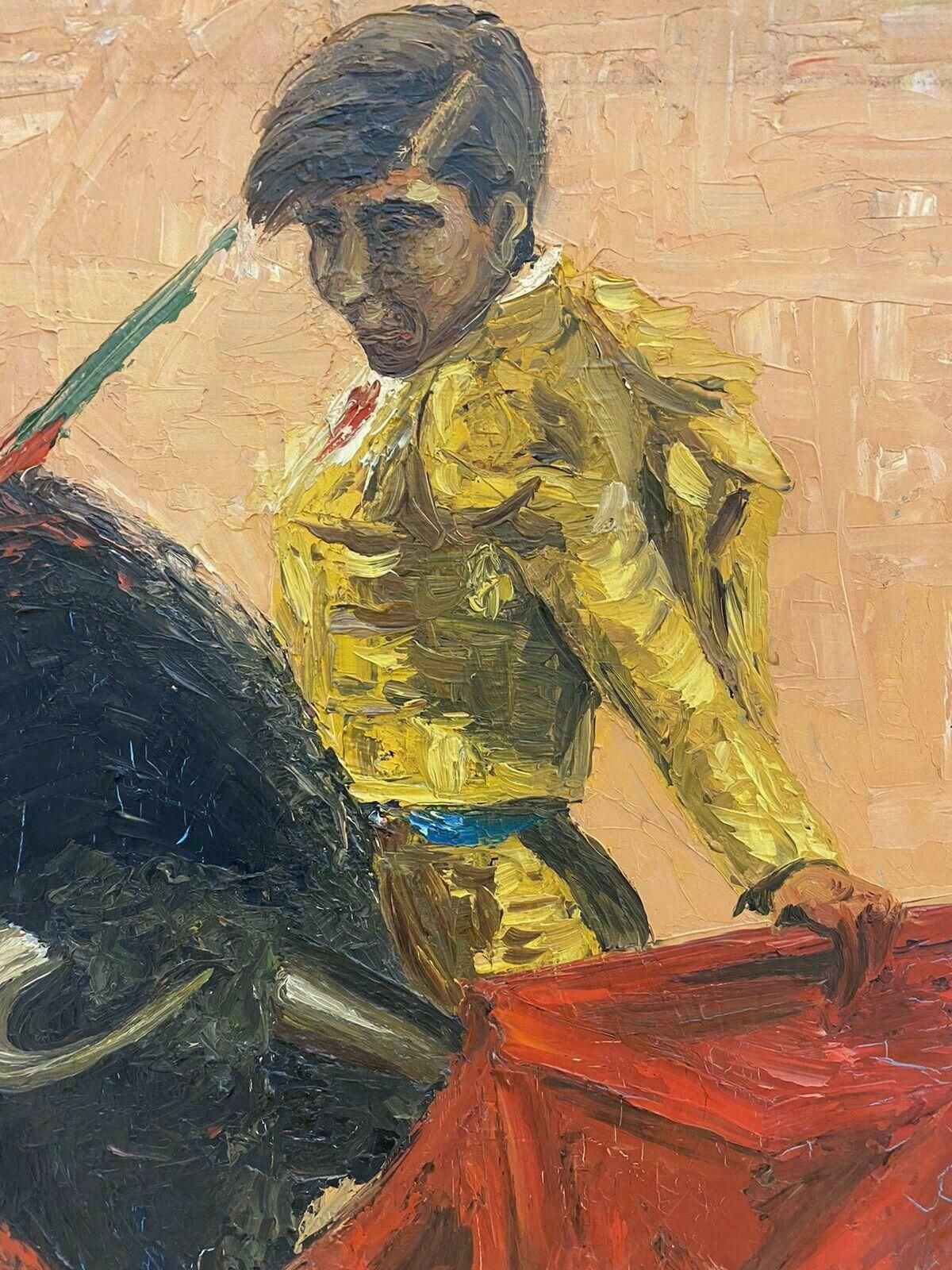 Fernand Audetfernand Audet (1923 2016) French Impressionist Oil   The Matador & Bull Fightmid 20th Century photo Art