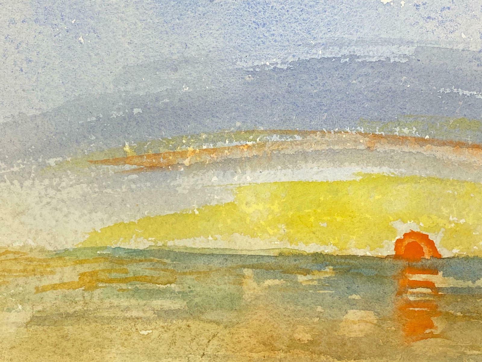Akos Birosunset Over The Sea, French Expressionist Original Paintingc.1980s photo for sale