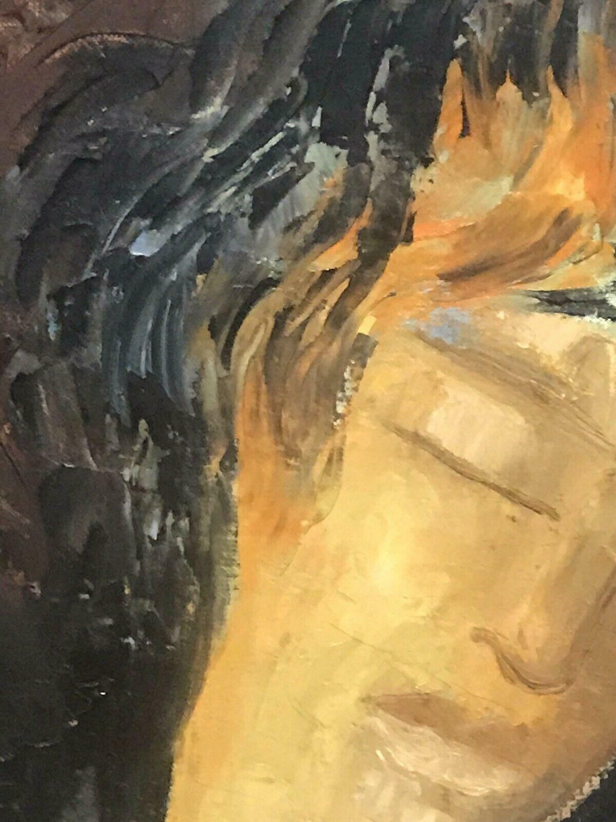 Beatrice Werliebeatrice Werlie (1974) Signed French Oil   Head & Shoulders Portrait Of Figure photo for sale