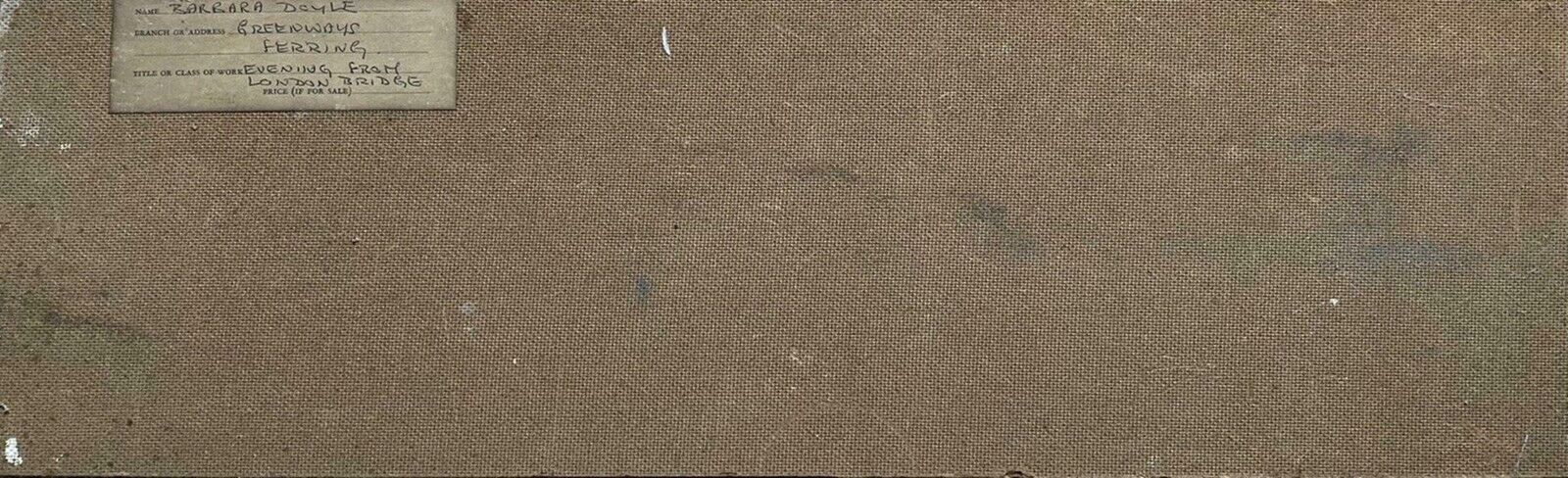 Barbera Doylebarbara Doyle (B.1917) Original Modern British Oil Painting   London Bridgec. 1970's photo buy