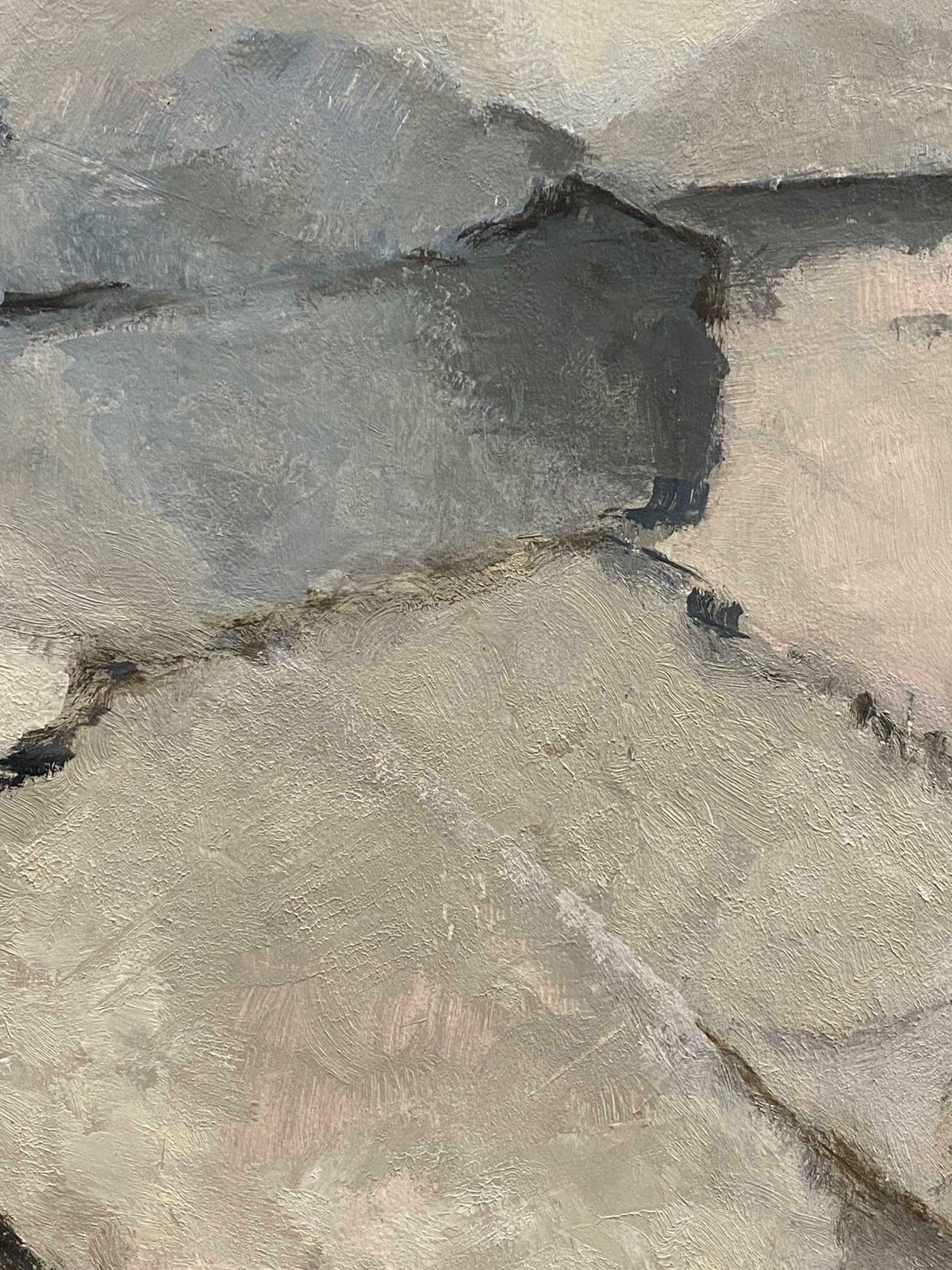 Yvette Dubois Habasquefrench Expressionist Abstract Oil Paintingc.2009 photo furniture