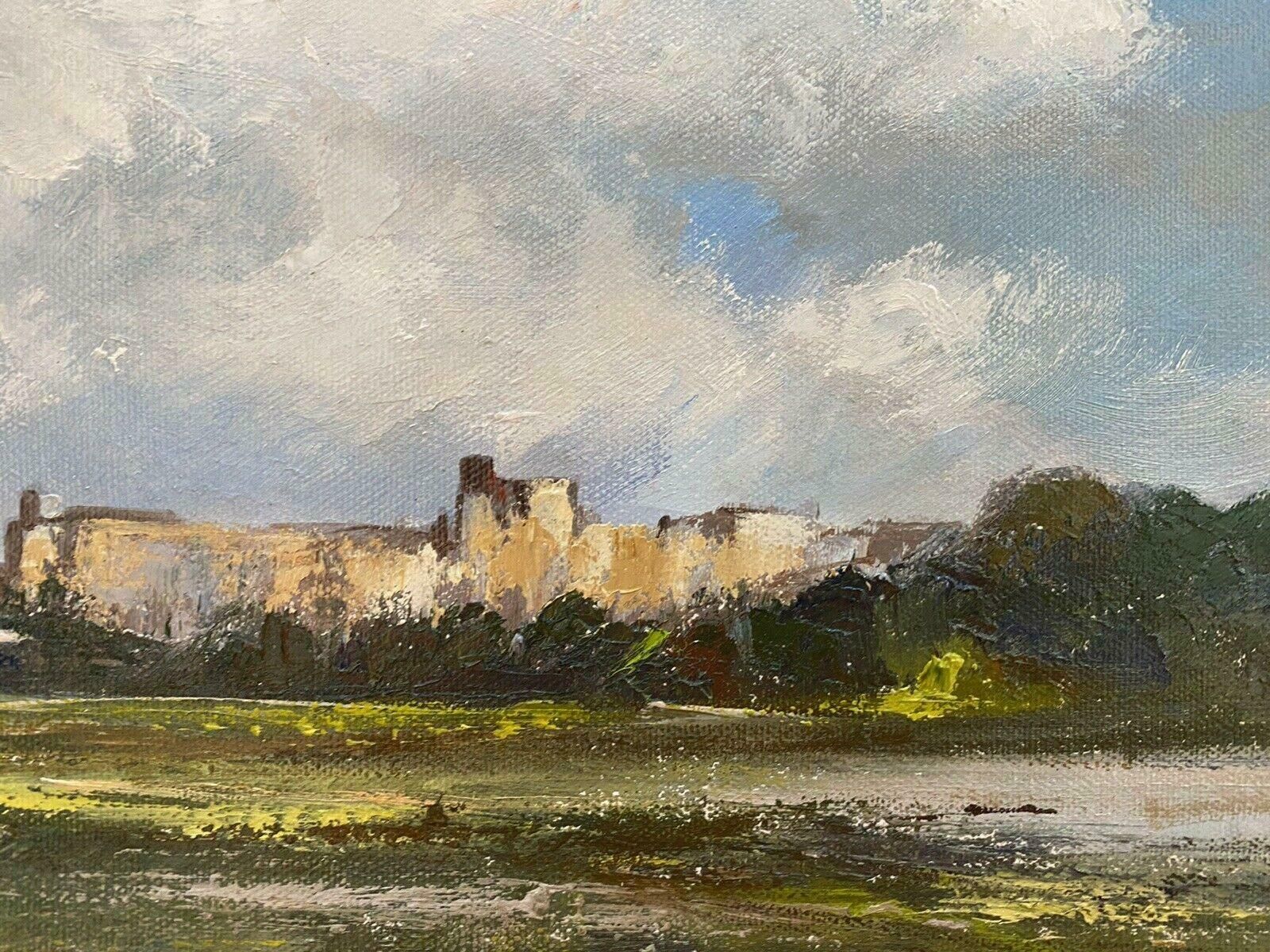 Maurice Crawshawmaurice Crawshaw (B.1947) Signed Impressionist Oil   Clouds Over Countrysidelate 20th Century photo Art