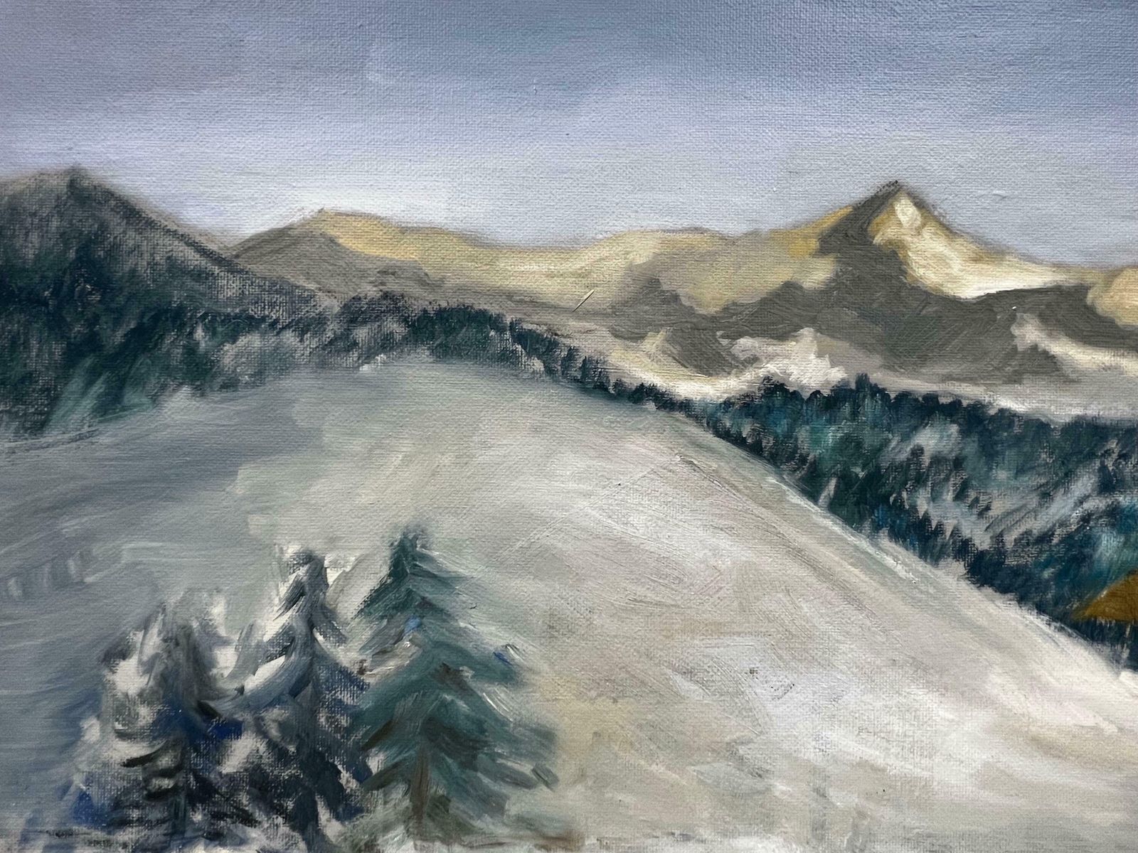 Kathleen Crowdolomite Mountains Italy, Signed Original Painting photo Art