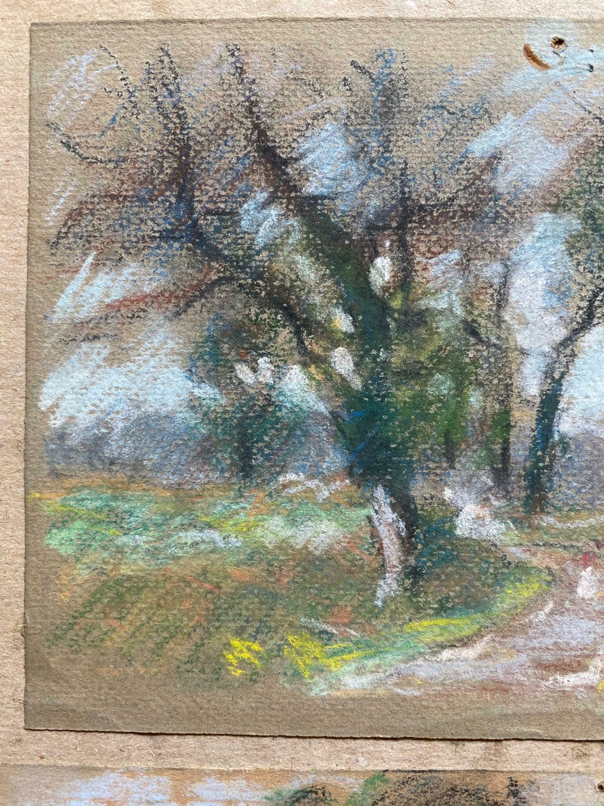 Camille Meriottwo Antique Pastel French Impressionist Paintings Sunlit Landscapesc. 1900's photo buy
