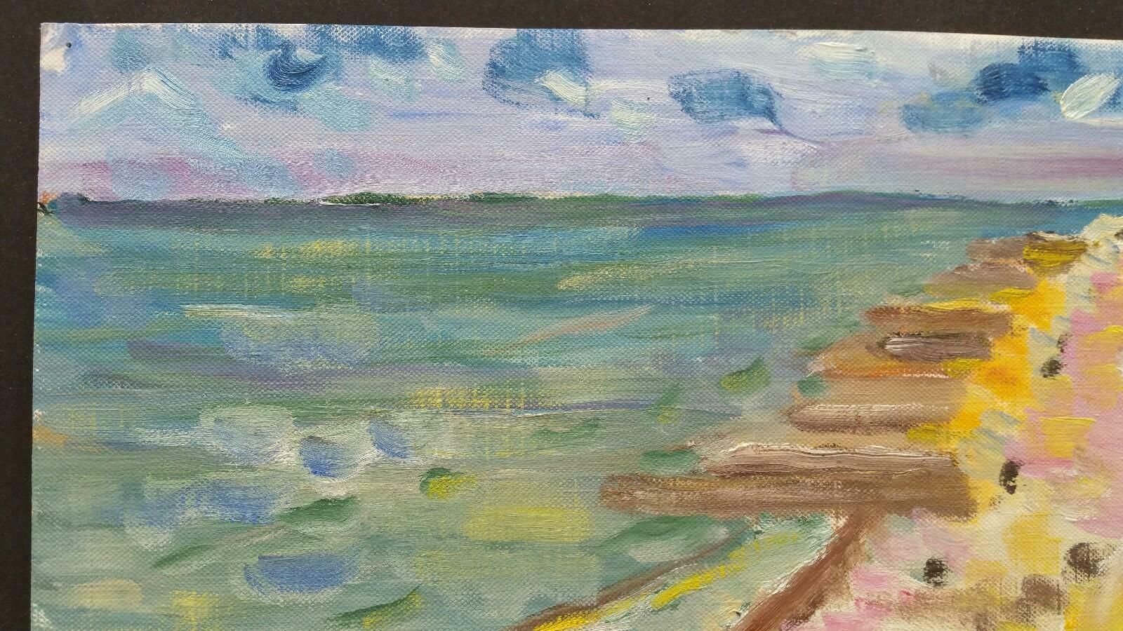 Unknown20th Century French Oil Painting High Summer Coastlinelate 20th Century photo 608.0