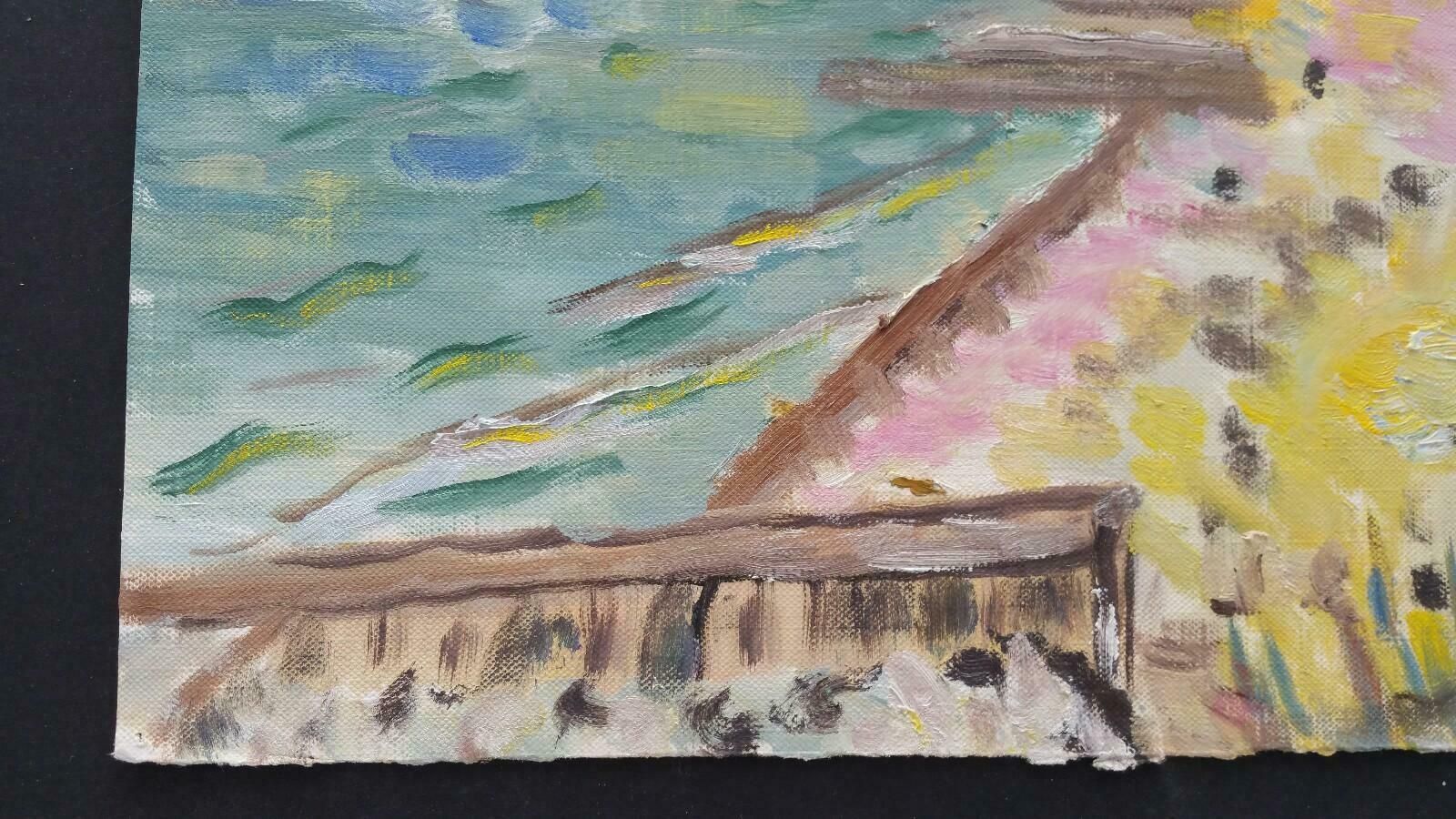 Unknown20th Century French Oil Painting High Summer Coastlinelate 20th Century photo vinterior