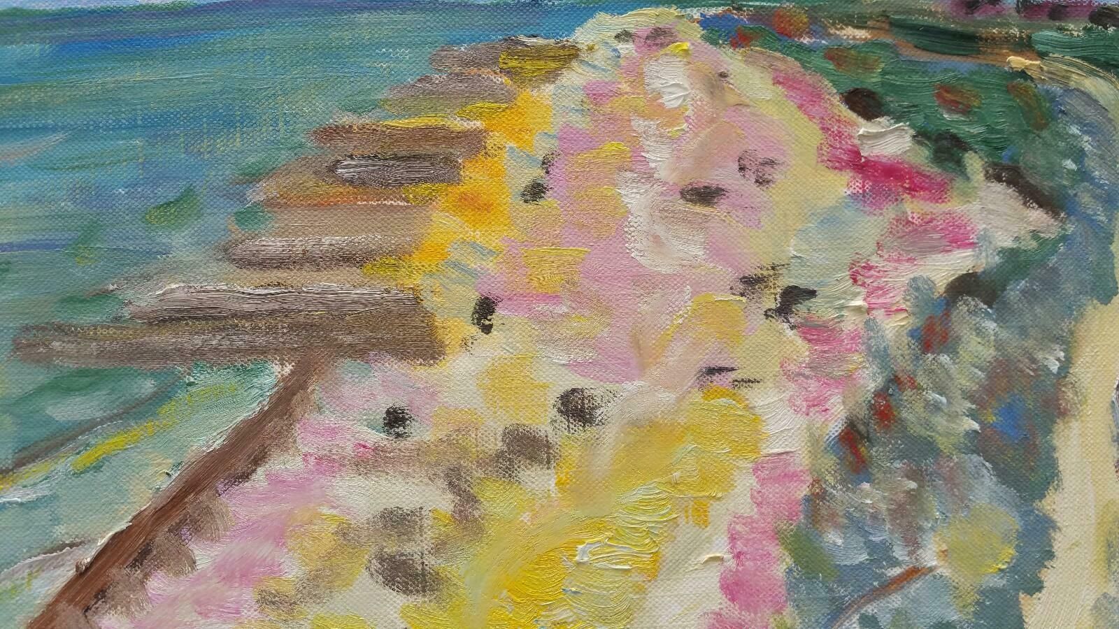 Unknown20th Century French Oil Painting High Summer Coastlinelate 20th Century photo buy