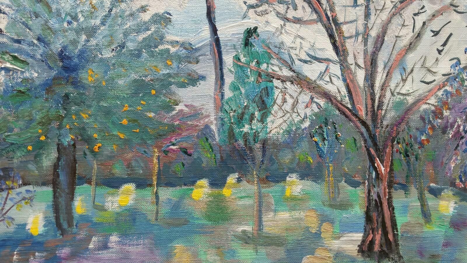 Unknown20th Century French Oil Painting Olives And Lemons In Provencelate 20th Century photo vintage