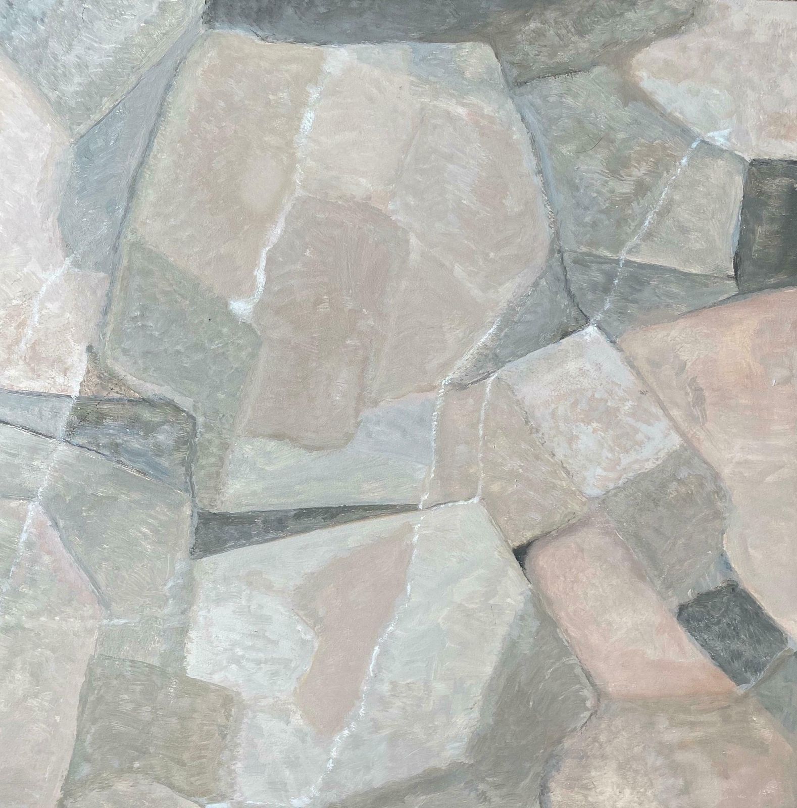Yvette Dubois Habasqueyvette Dubois Habasque (1929 2016) French Cubist Abstract Paintingc.2000s