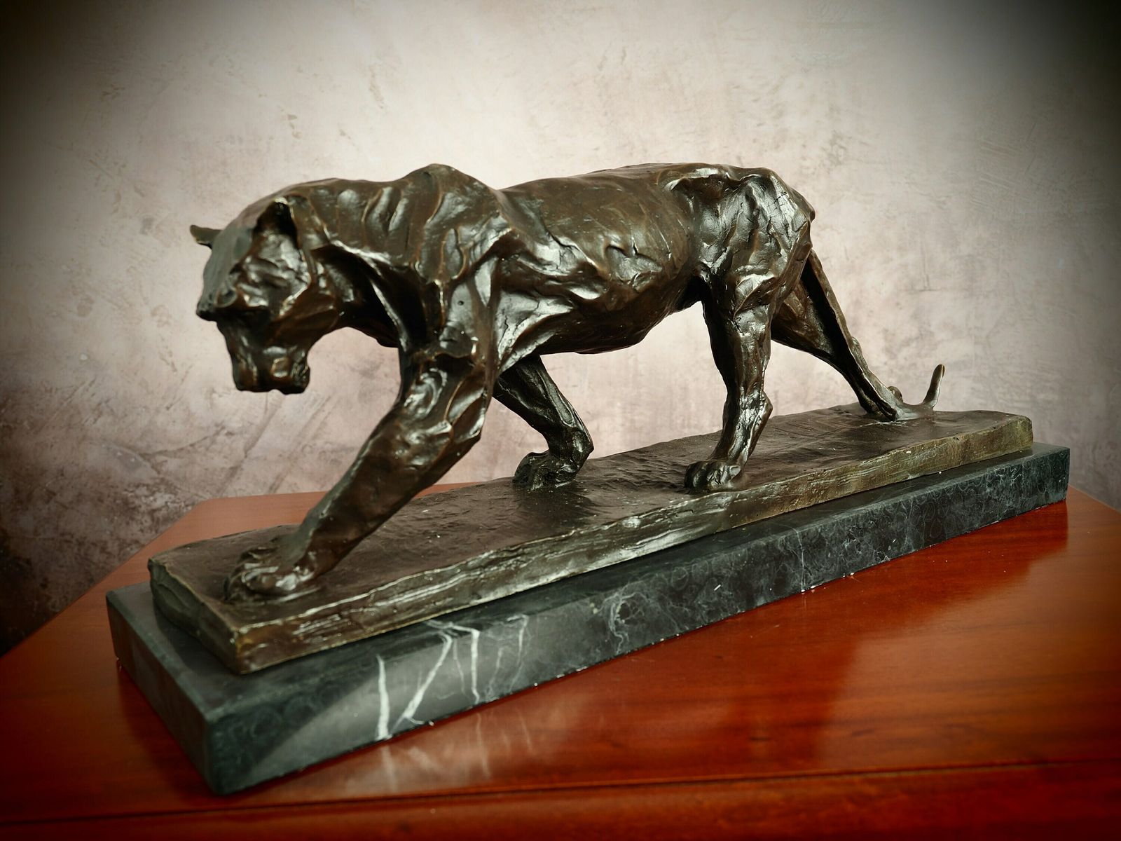 Bronze Panther Sculpture "Elegance Unleashed"   Perfect Gift For Art Lovers And Special Occasions