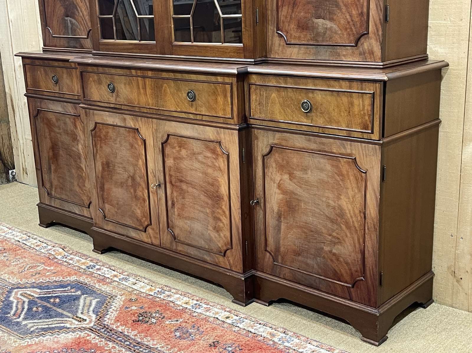 English Bookcase From The 1970s In Mahogany photo vintage