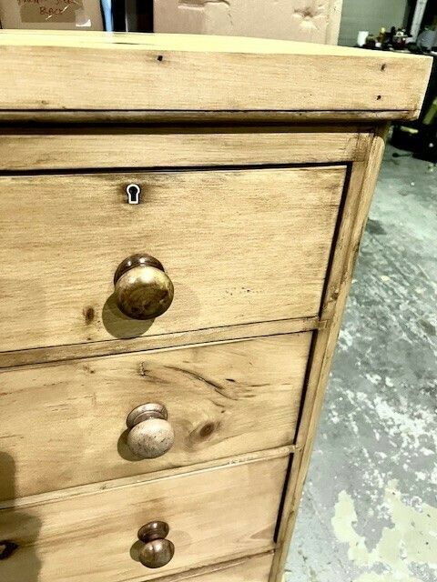 Victorian Old Pine Chest Of Drawers photo vinterior