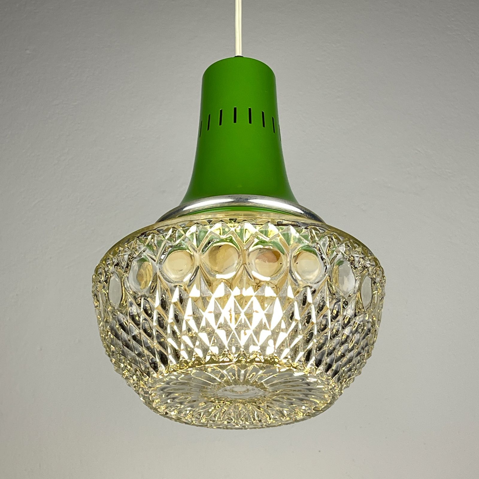 Mid Century Green Pendant Lamp By Targetti Sankey, Italy 1960s photo furniture