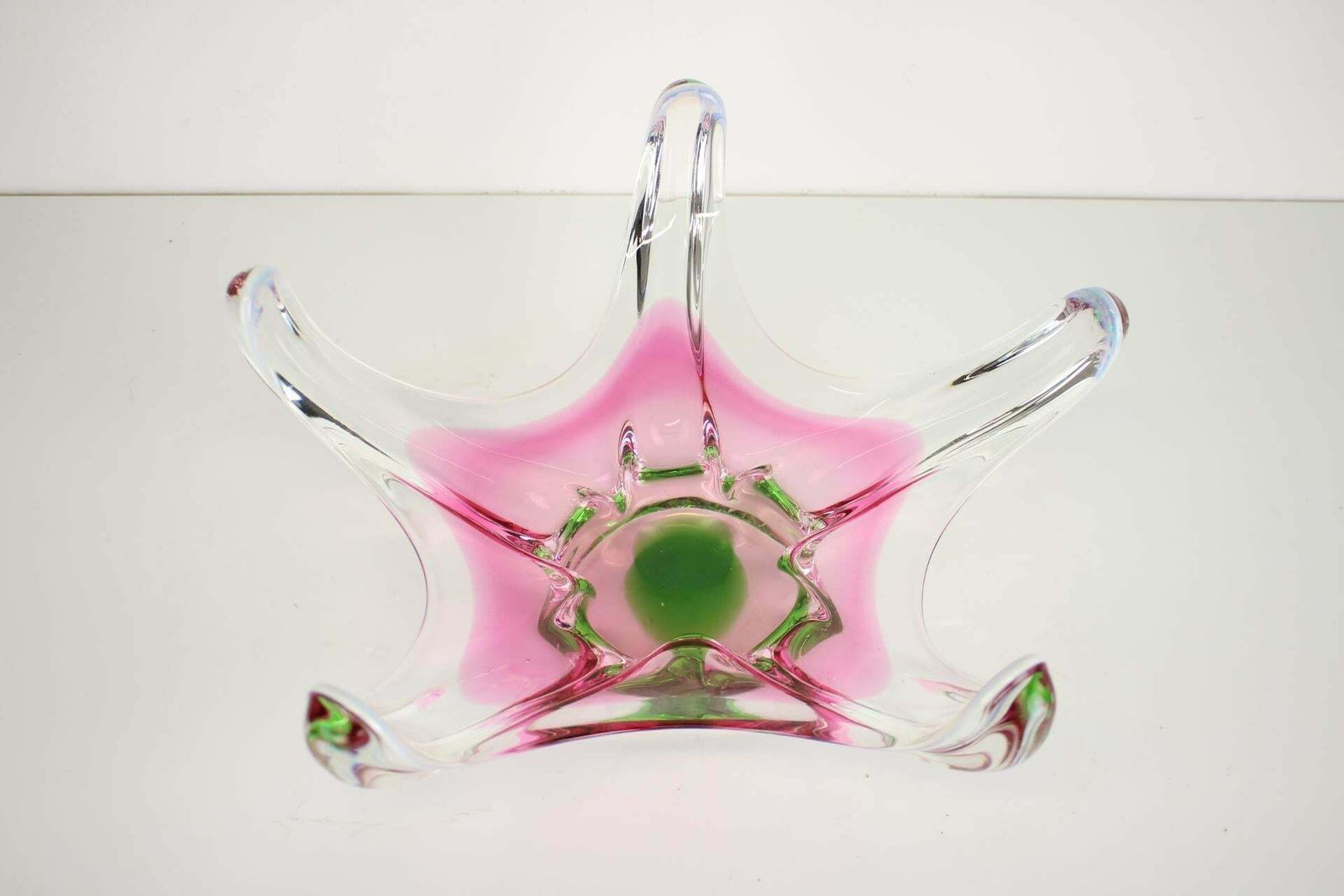 Bohemian Art Glass Bowl By Josef Hospodka, 1960's photo Home Decor