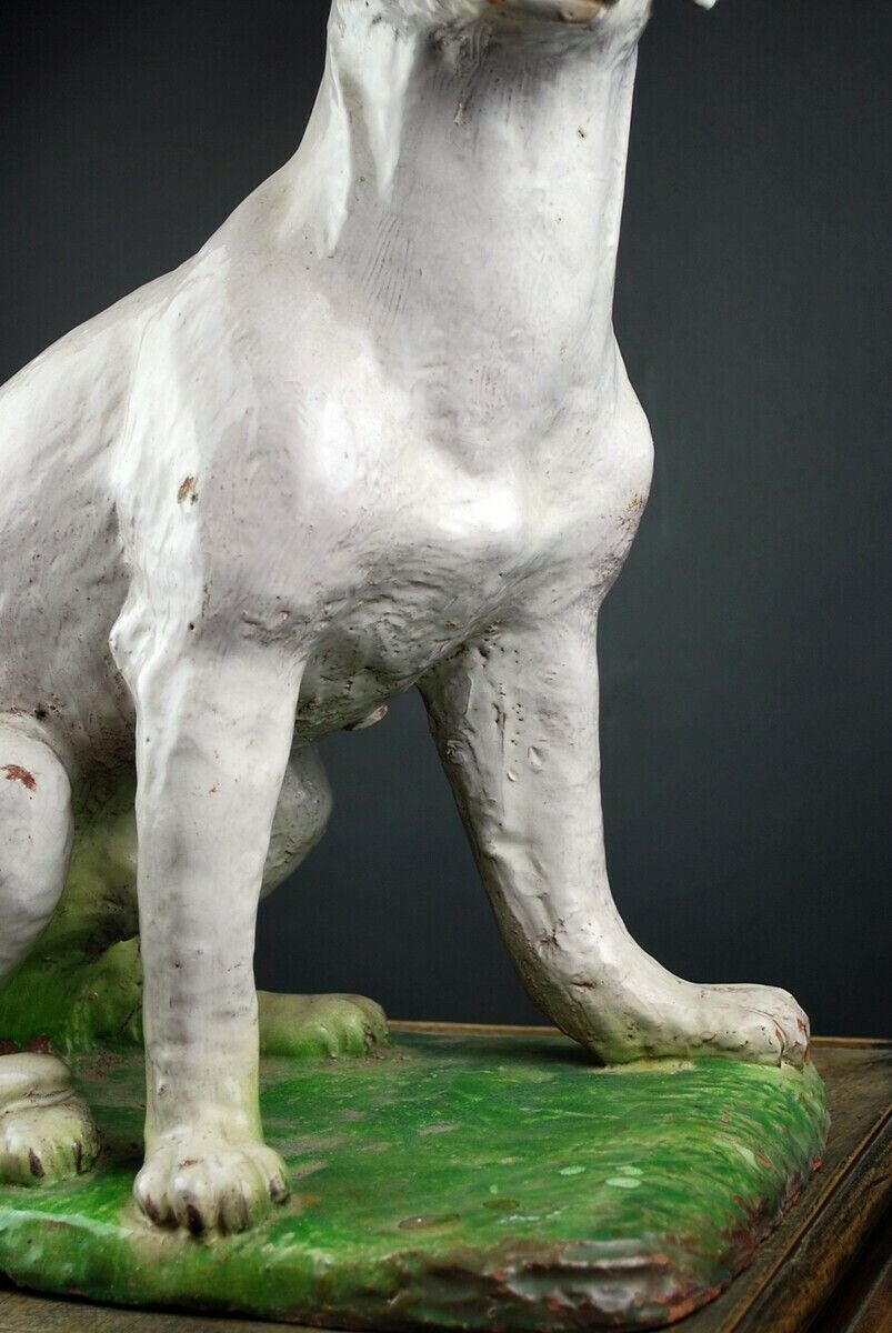 Glazed Terracotta Dog, 18th, 18th Century And Earlier photo 2600.0