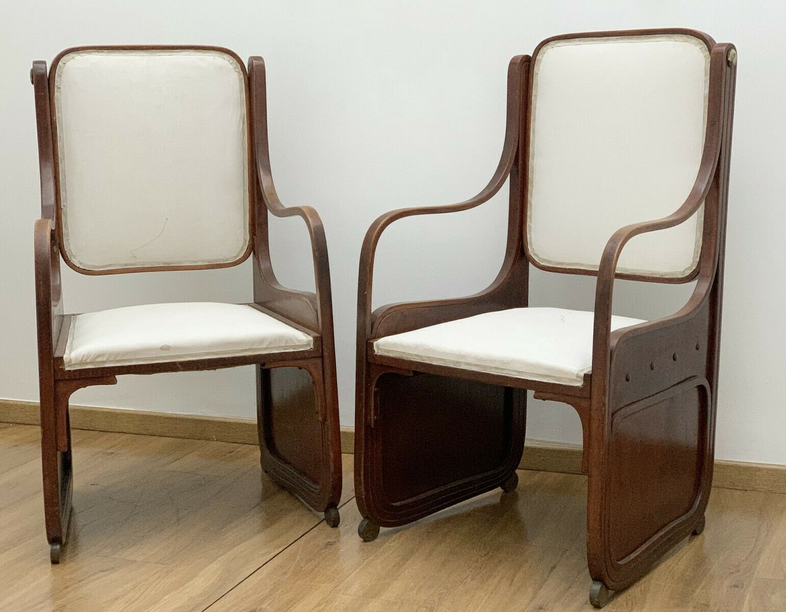 Pair Of Armchairs By Koloman Moser   Vienna Secession C.1900