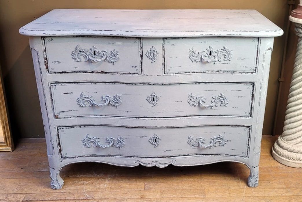 Patinated Chest Of Drawers With 4 Drawers   18th Century