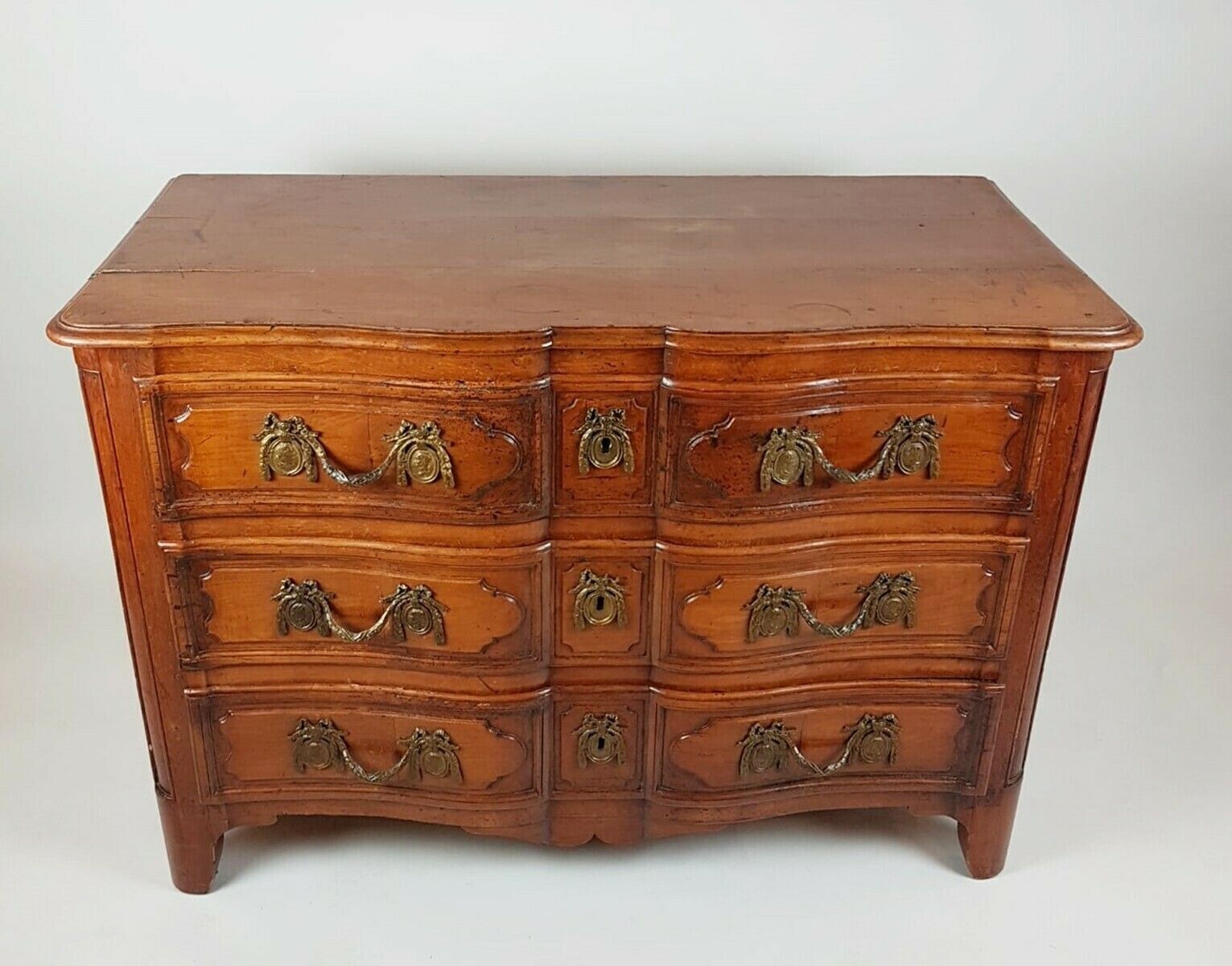 Louis XIV Crossbow Chest Of Drawers In Walnut, 18th photo furniture