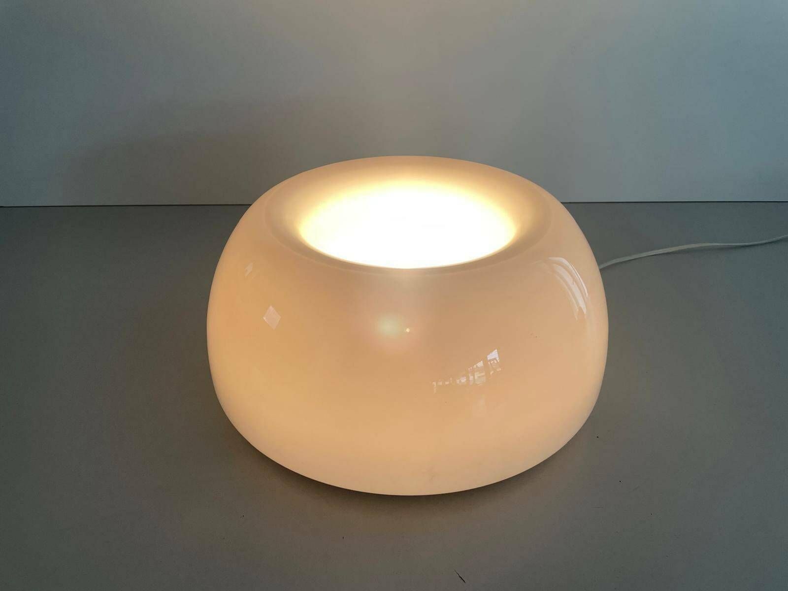 Vellela Opaline Glass Flush Mount Light By Achille Castiglioni For Flos, 1960s, Italy