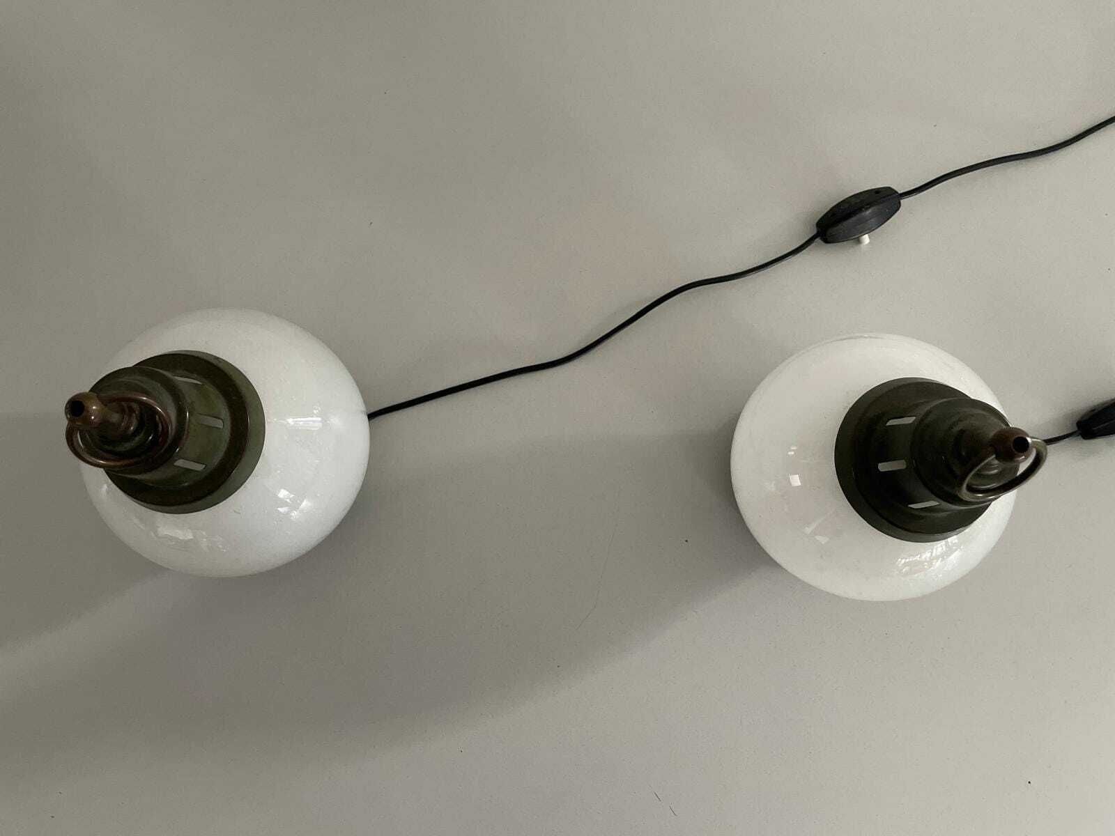 Air Bubble Glass Pair Of Table Lamps By Azucena, 1960s, Italy photo vintage