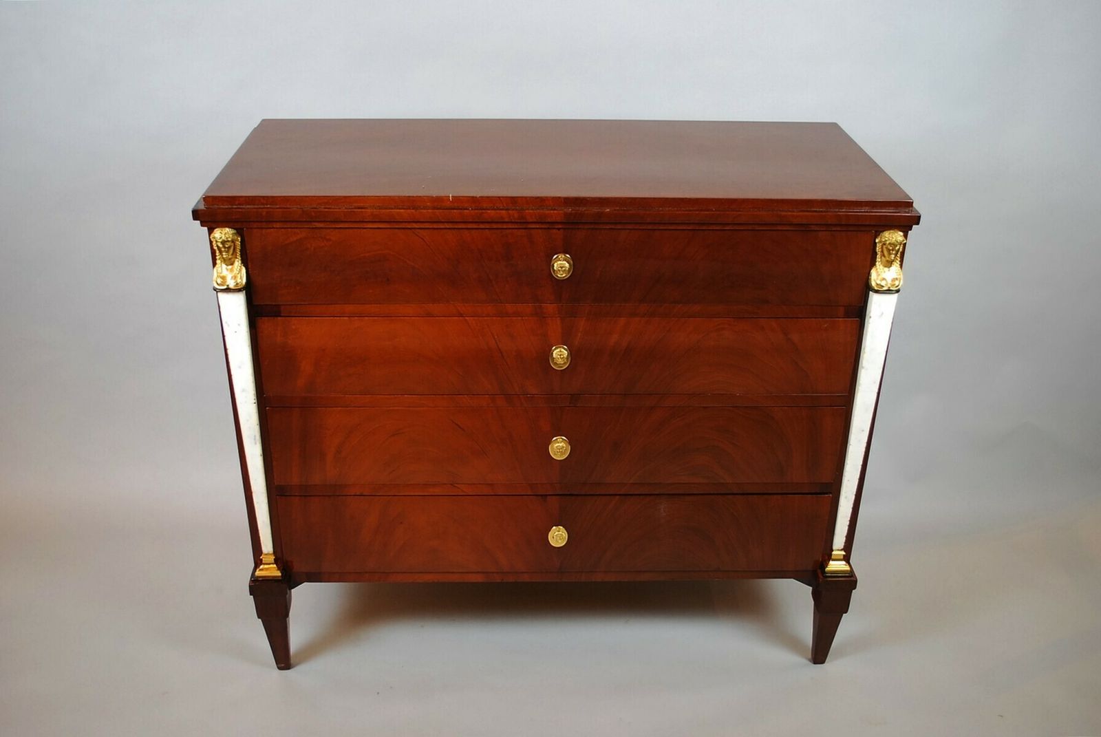 Italian Empire Mahogany Chest Of Drawers photo for sale