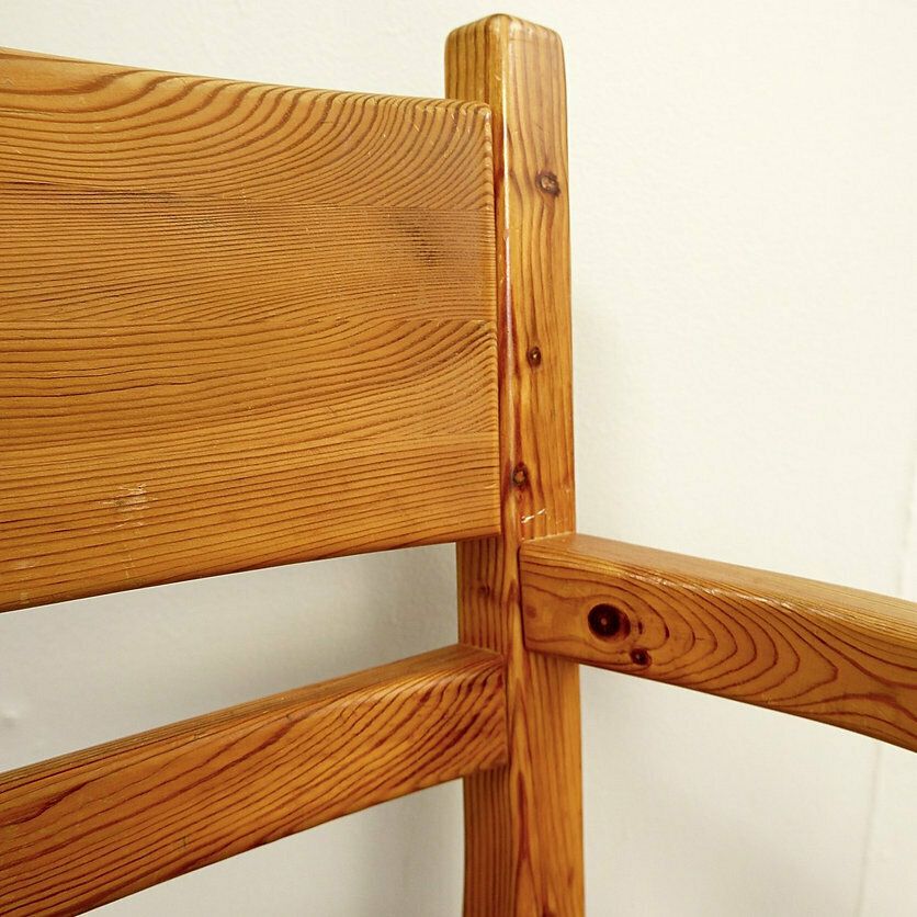 Set Of 8 Pine And Rope Chairs   Denmark 1980' photo 1800.0