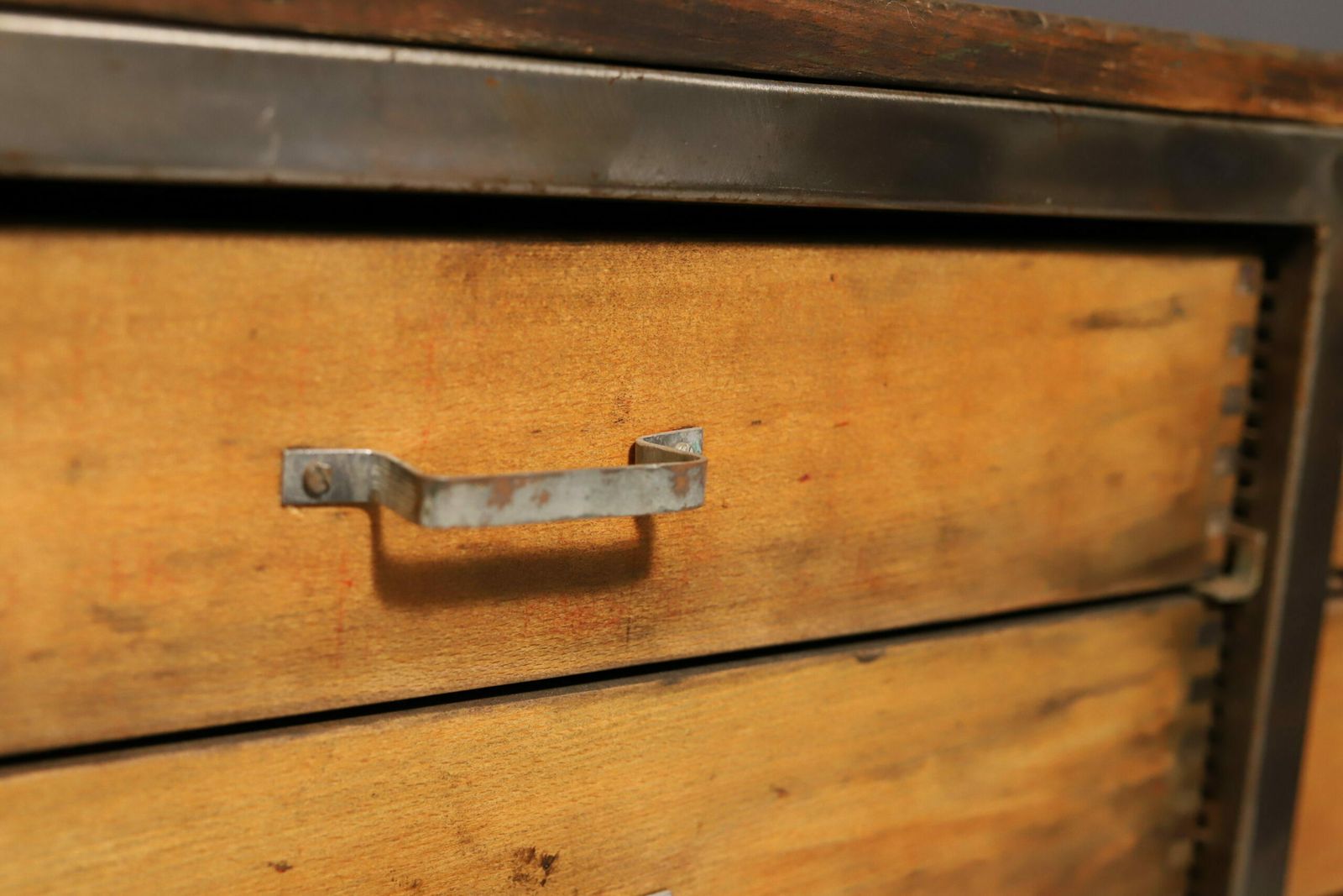 photo furniture Industrial Iron Chest Of Drawers From The 1950s, Czechoslovakia