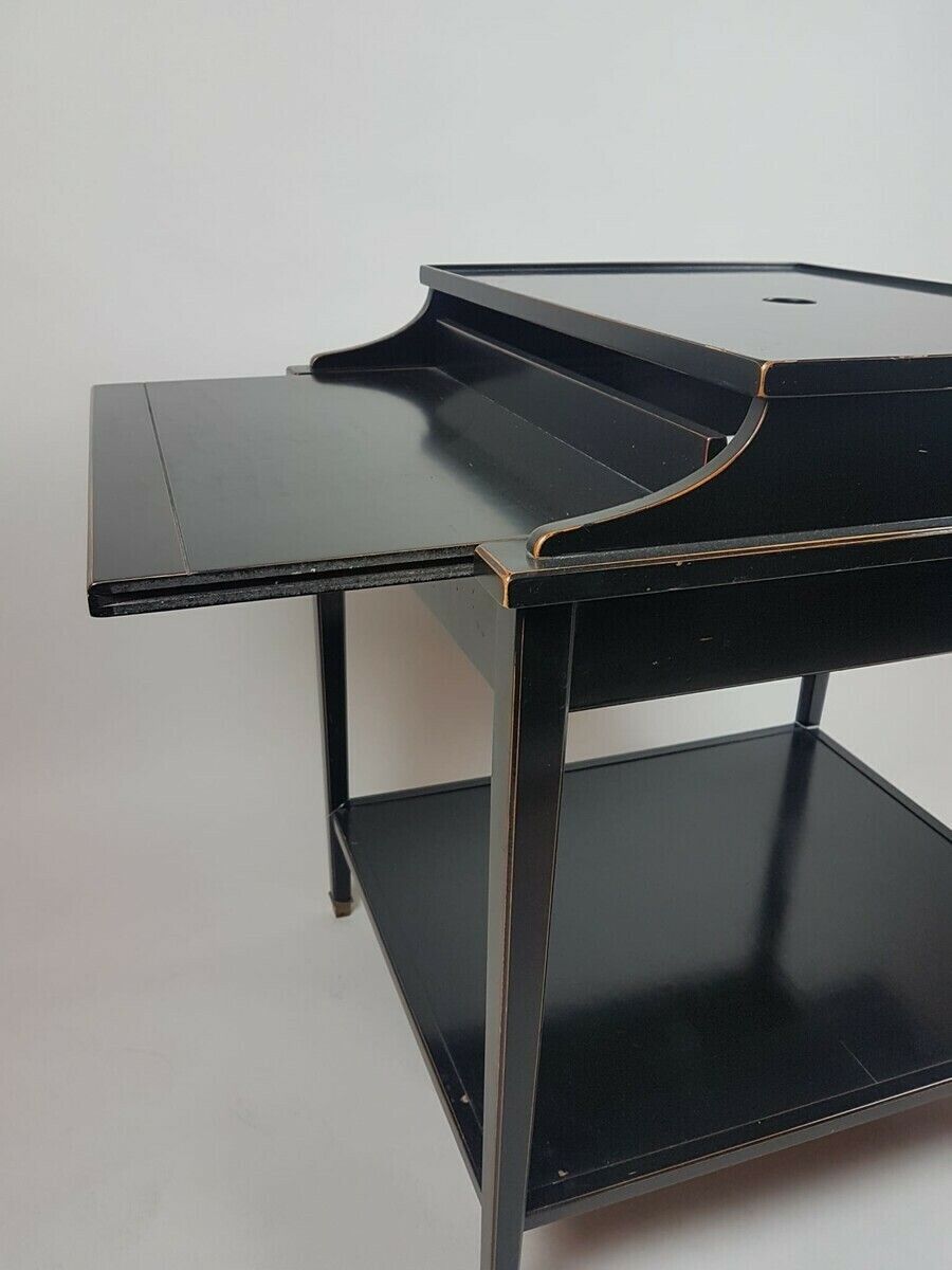 Middle Game Table In Blackened Wood, Napoléon III photo furniture