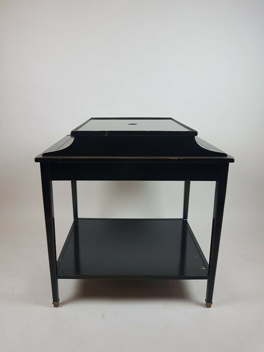 Middle Game Table In Blackened Wood, Napoléon III photo Furniture