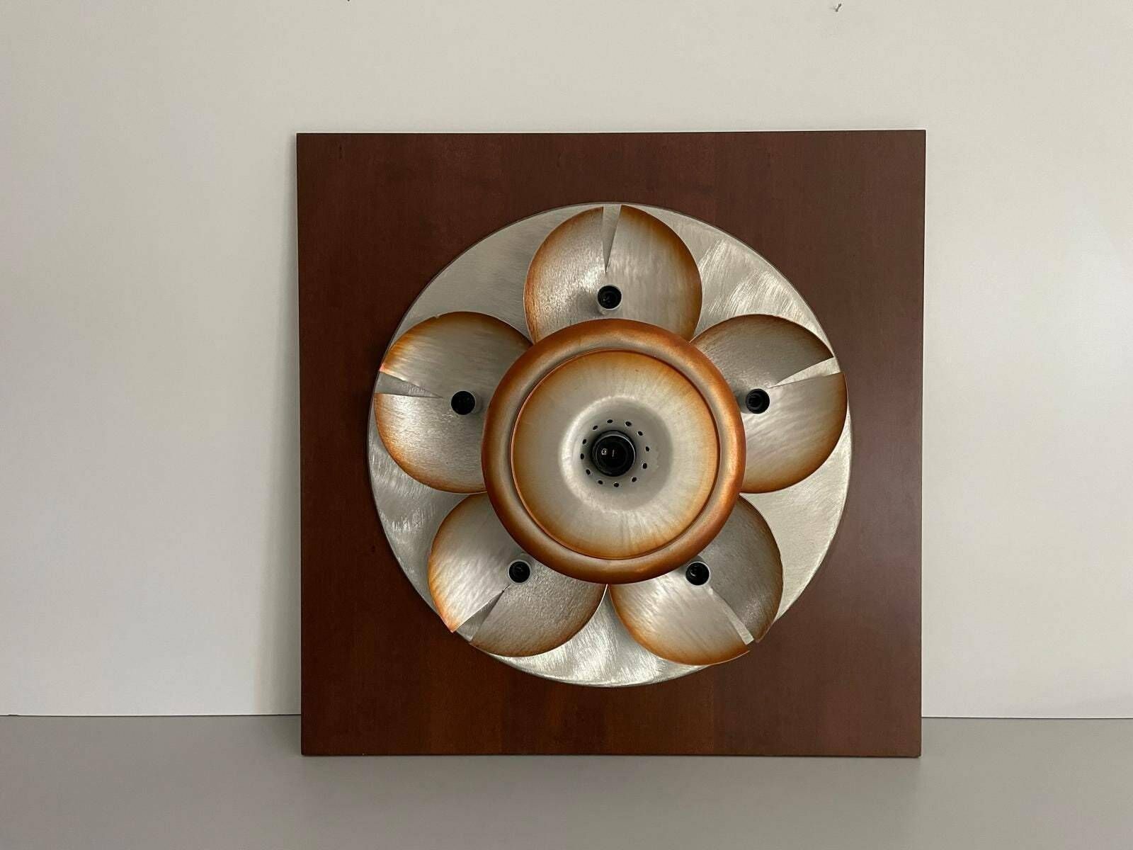 Orange Model Xl Wall Sculpture Lamp By Otello Ciullini For Studio Ef Viareggio, 1970s, Italy
