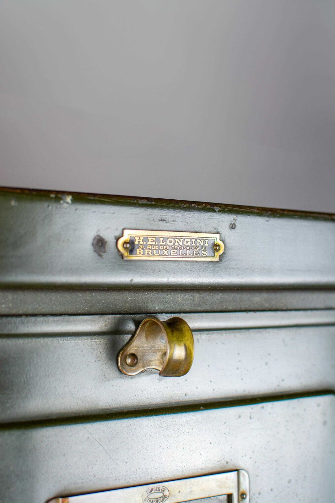 Large Industrial Notary Cabinet By H.E. Longini Of Brussels C.1920's photo for sale