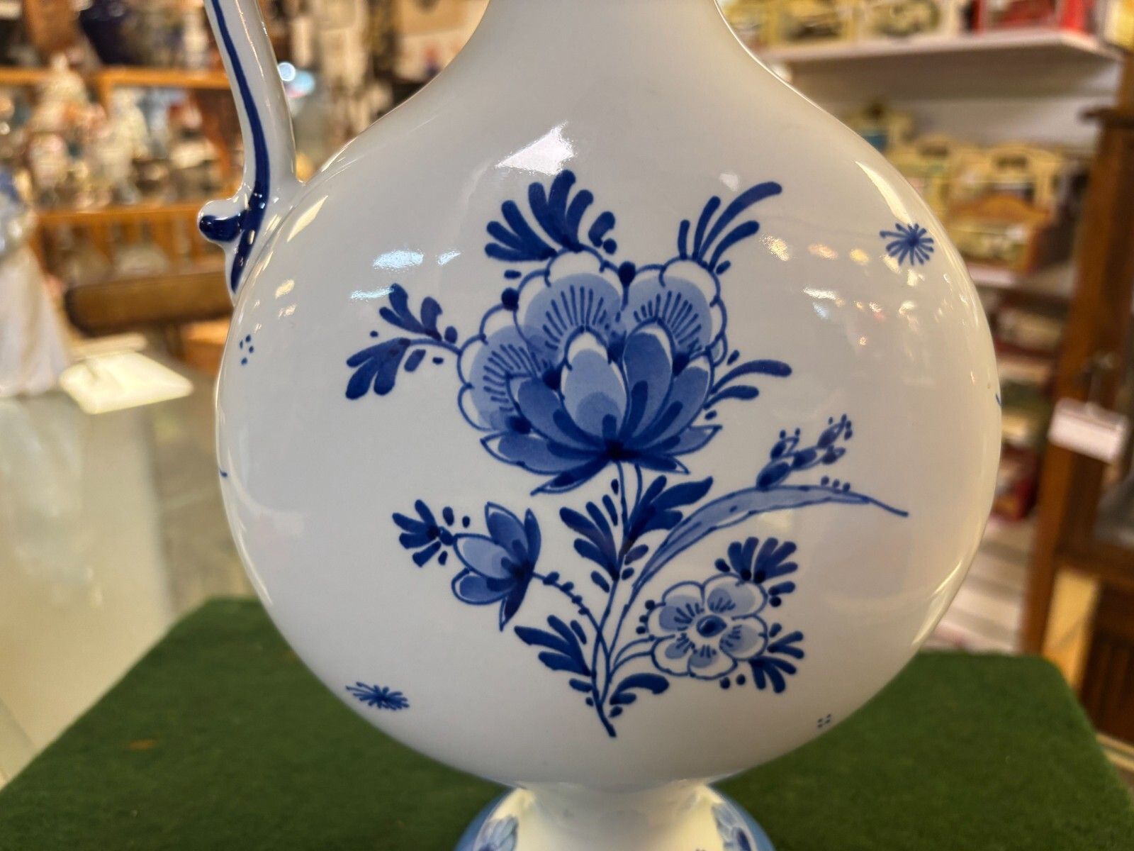 Rare Vintage Delft Pottery Blue & White Windmill Hand Painted Jug/ Vase photo buy